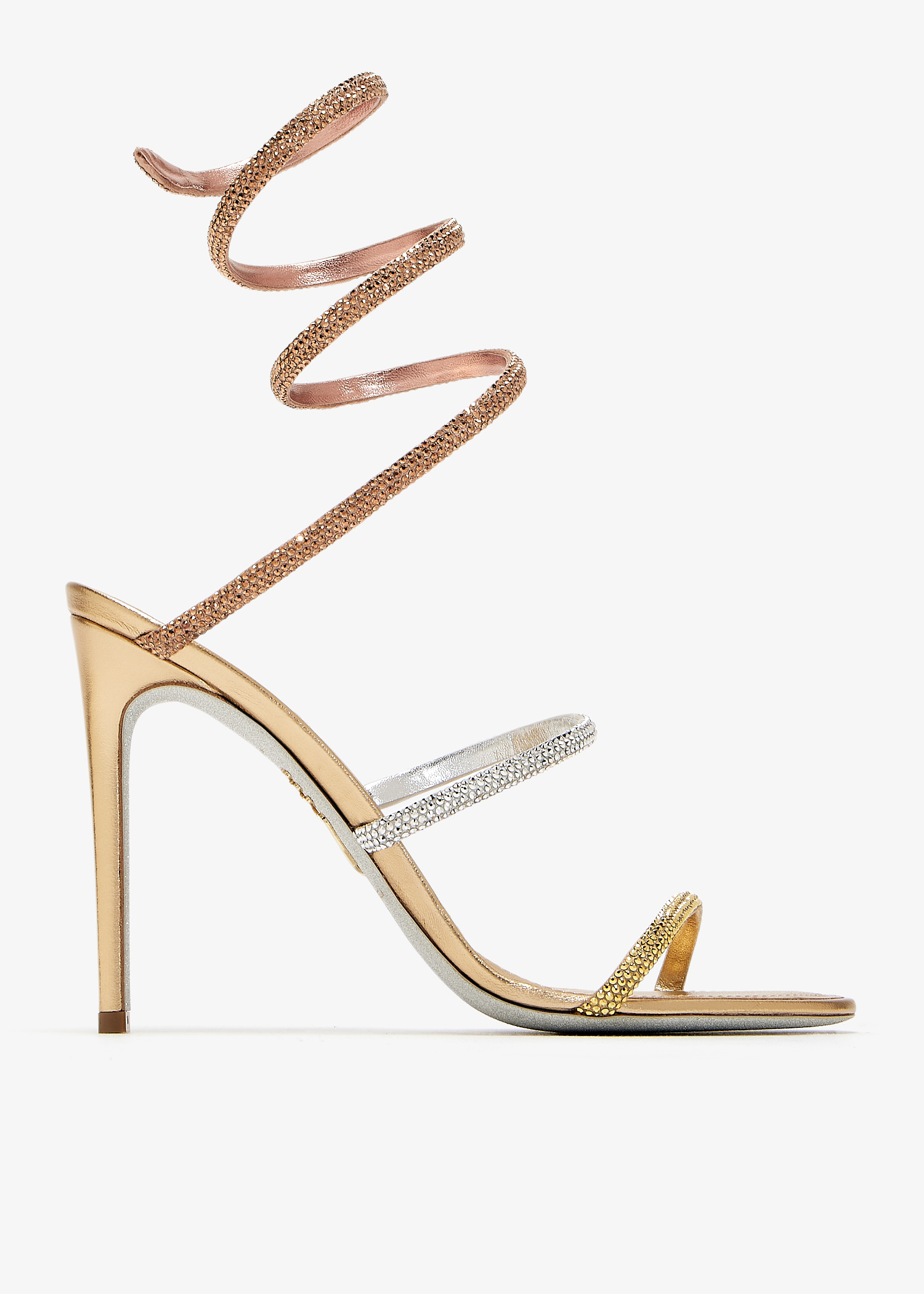Cleo crystal-embellished sandals, Gold
Cleo crystal-embellished sandals, Gold