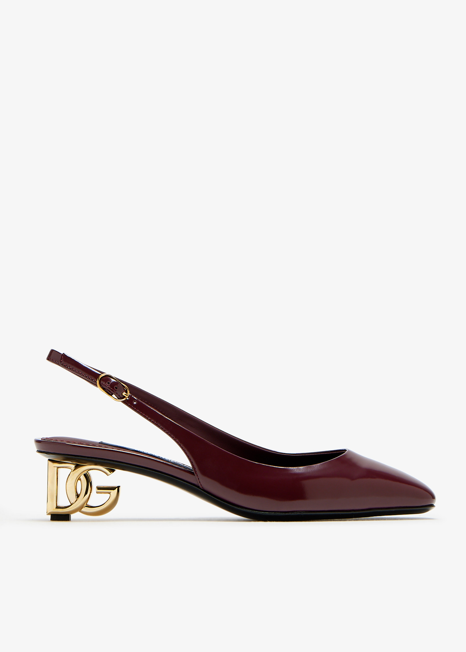 Patent leather slingback pumps, Burgundy
Patent leather slingback pumps, Burgundy