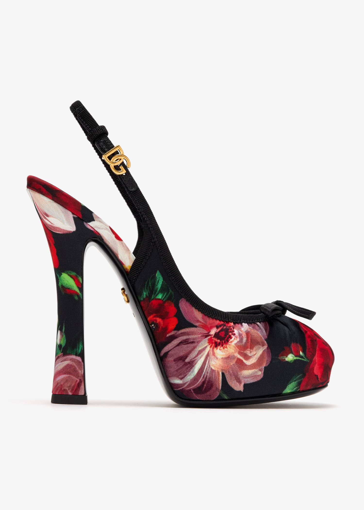 Satin slingback pumps, Printed
Satin slingback pumps, Printed