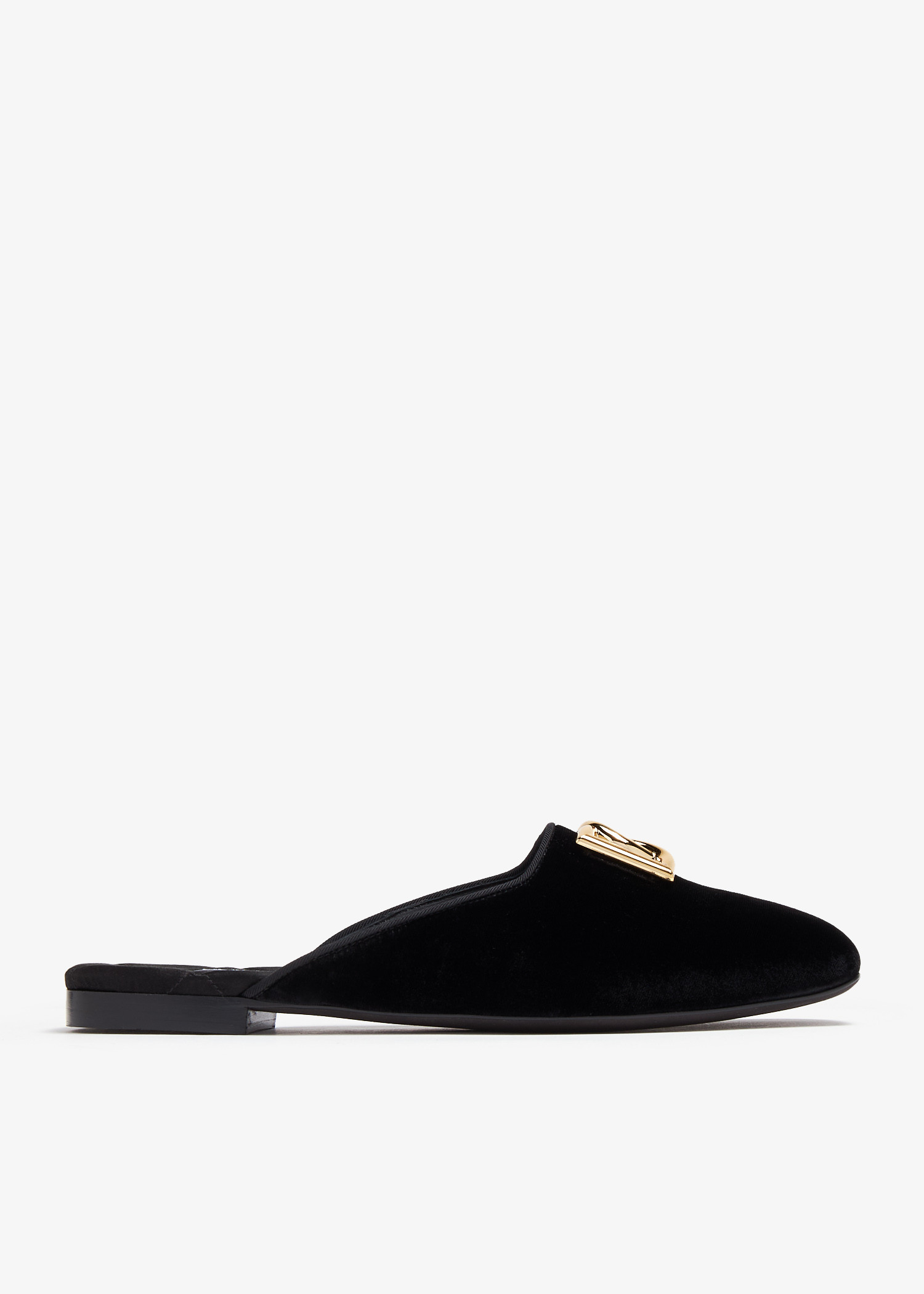 Velvet mules, Black
Velvet mules, Black