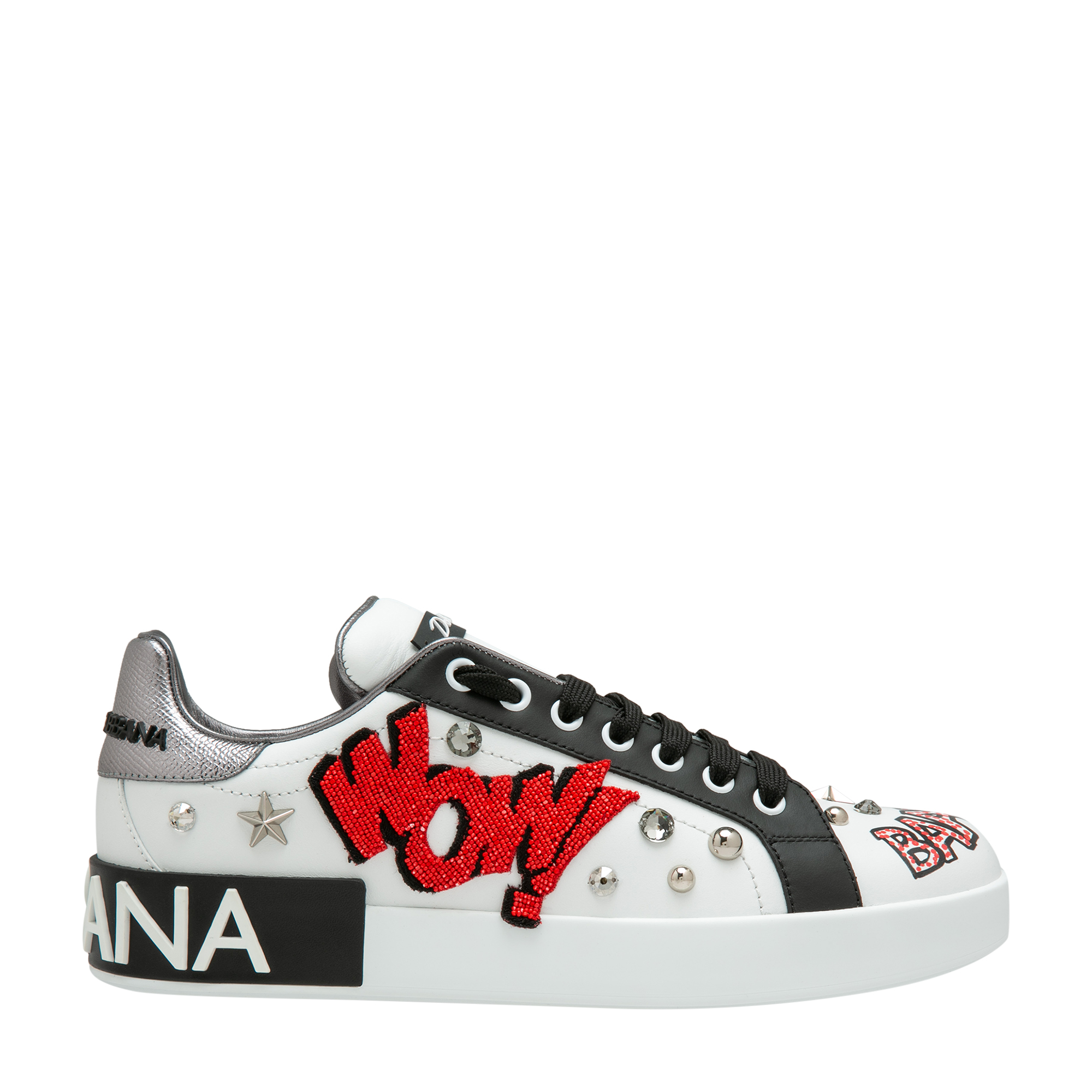 Leather sneakers, White