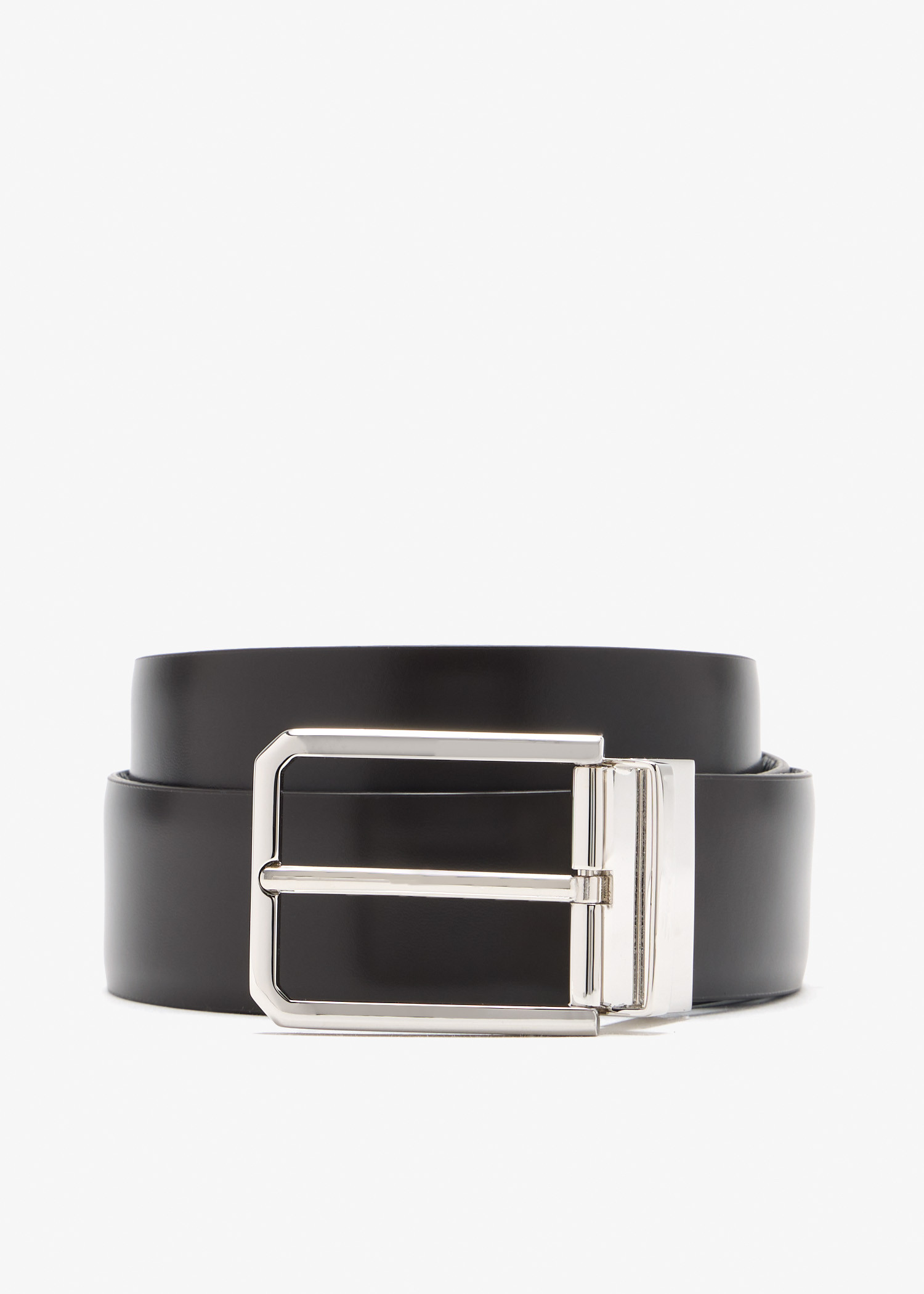 Reversible leather belt, Brown
Reversible leather belt, Brown