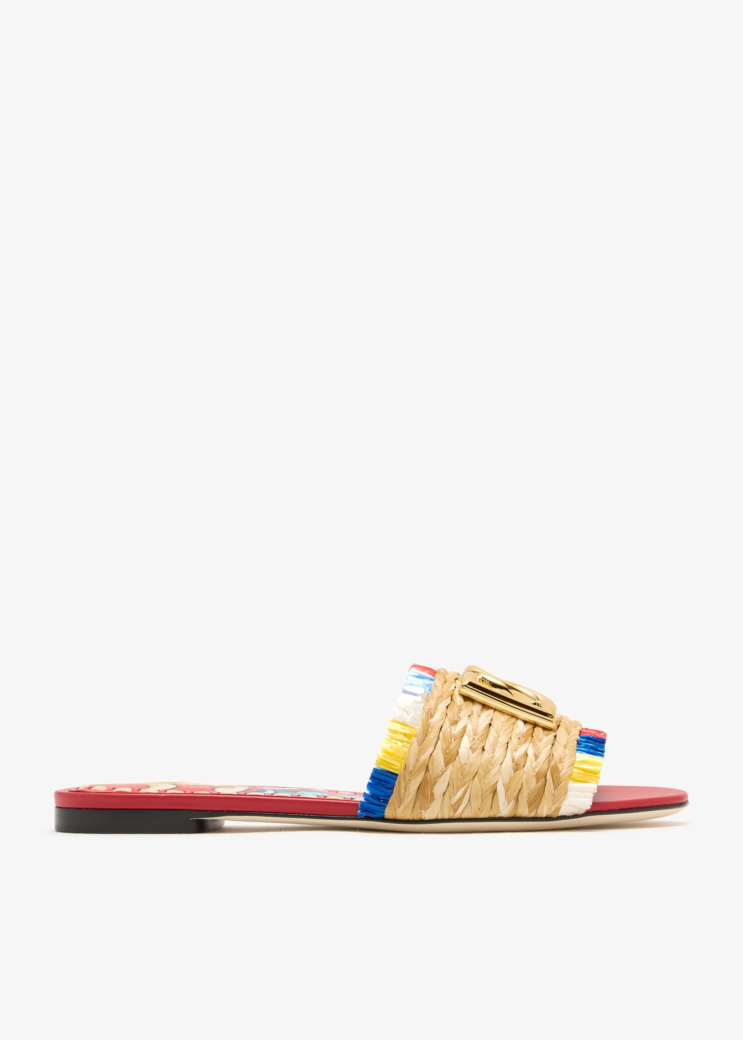 DG Raffia slide sandals, Beige
DG Raffia slide sandals, Beige