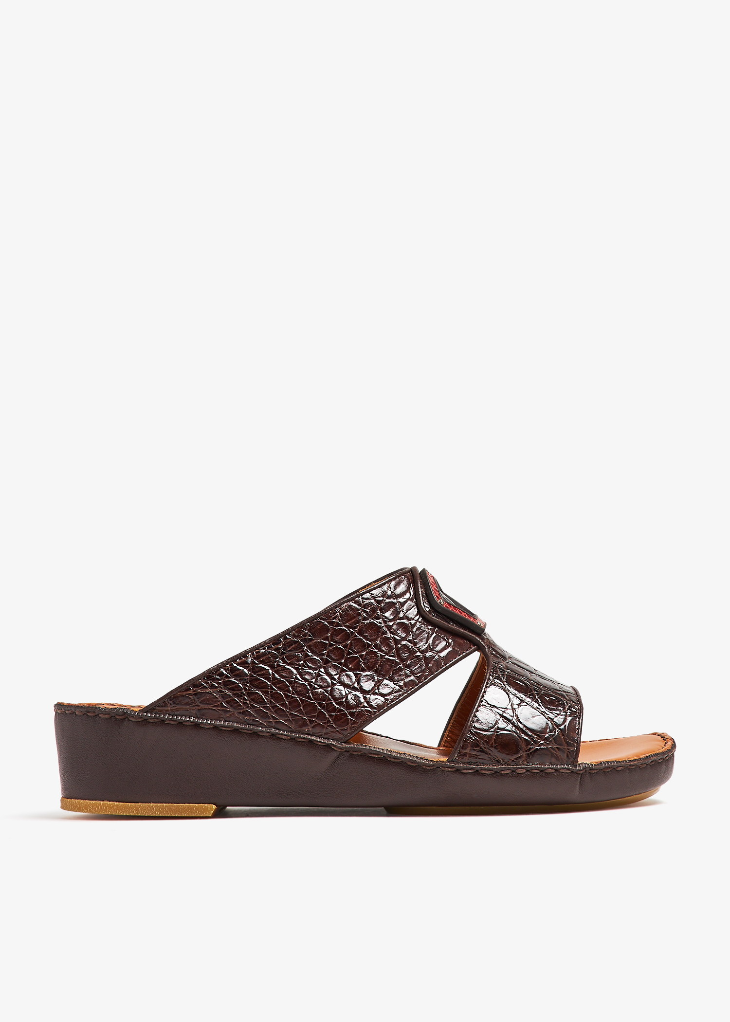Peninsula Taglio crocodile sandals, Brown
Peninsula Taglio crocodile sandals, Brown