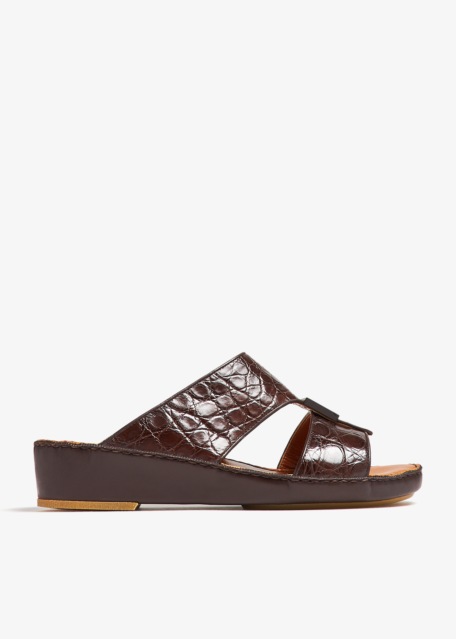 Quadratura Taglia crocodile sandals, Brown
Quadratura Taglia crocodile sandals, Brown