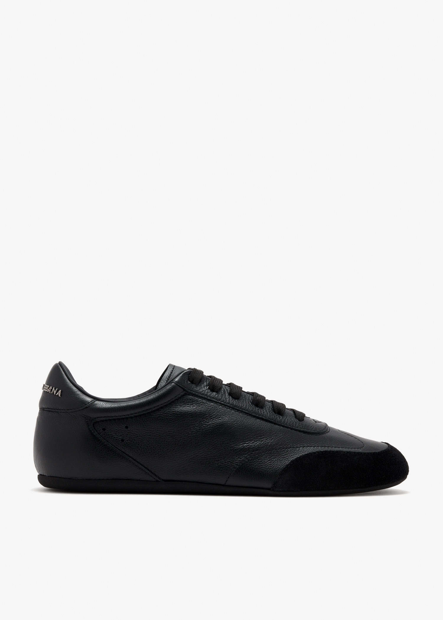 Calfskin and Split leather sneakers, Black
Calfskin and Split leather sneakers, Black