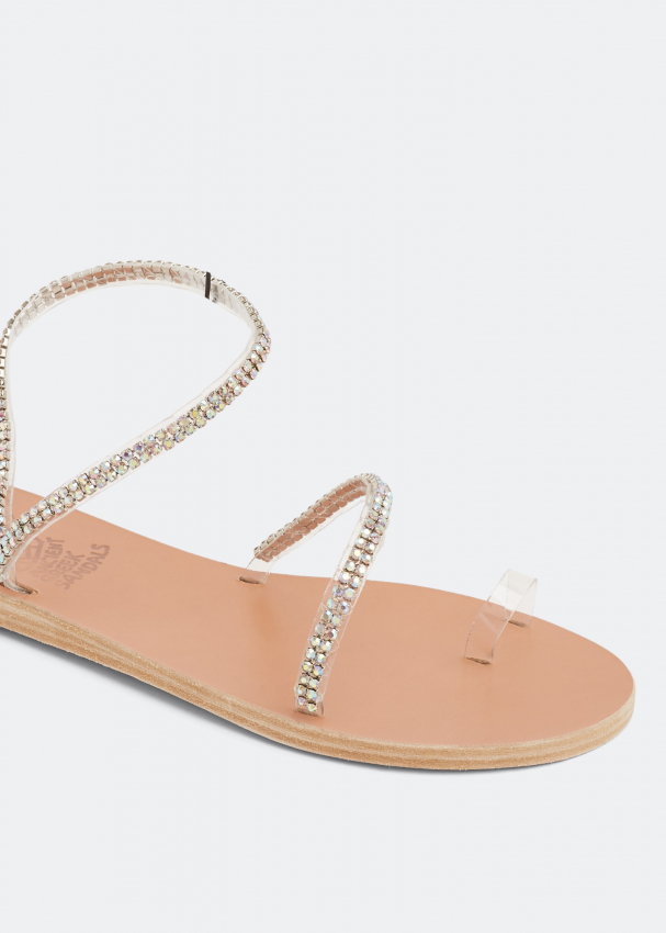 Ancient Greek Sandals Irina Crystal Sandals For Women Silver In KSA