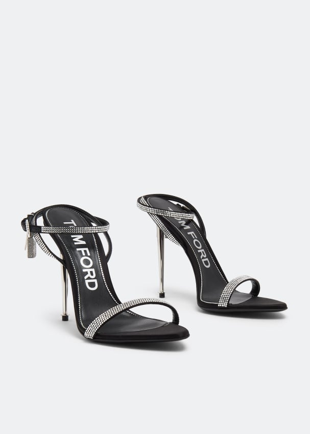 Tom Ford Padlock Naked Sandals For Women Black In Ksa Level Shoes