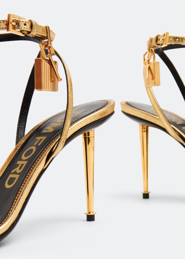 Tom Ford Padlock Naked Sandals For Women Gold In Ksa Level Shoes