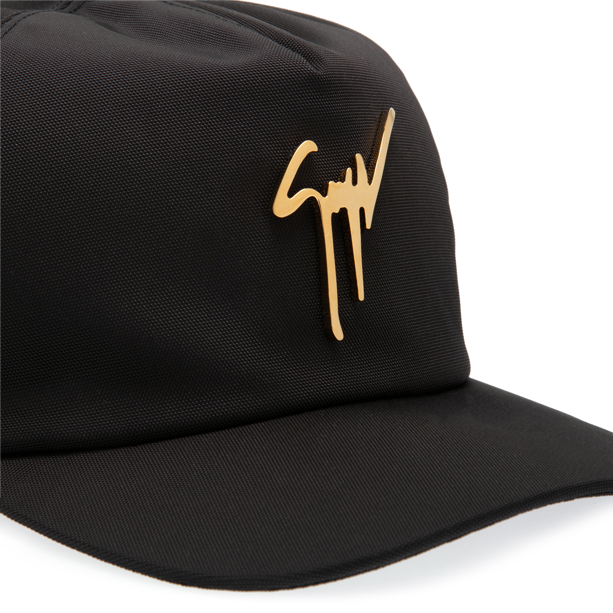 Leather baseball cap, Black