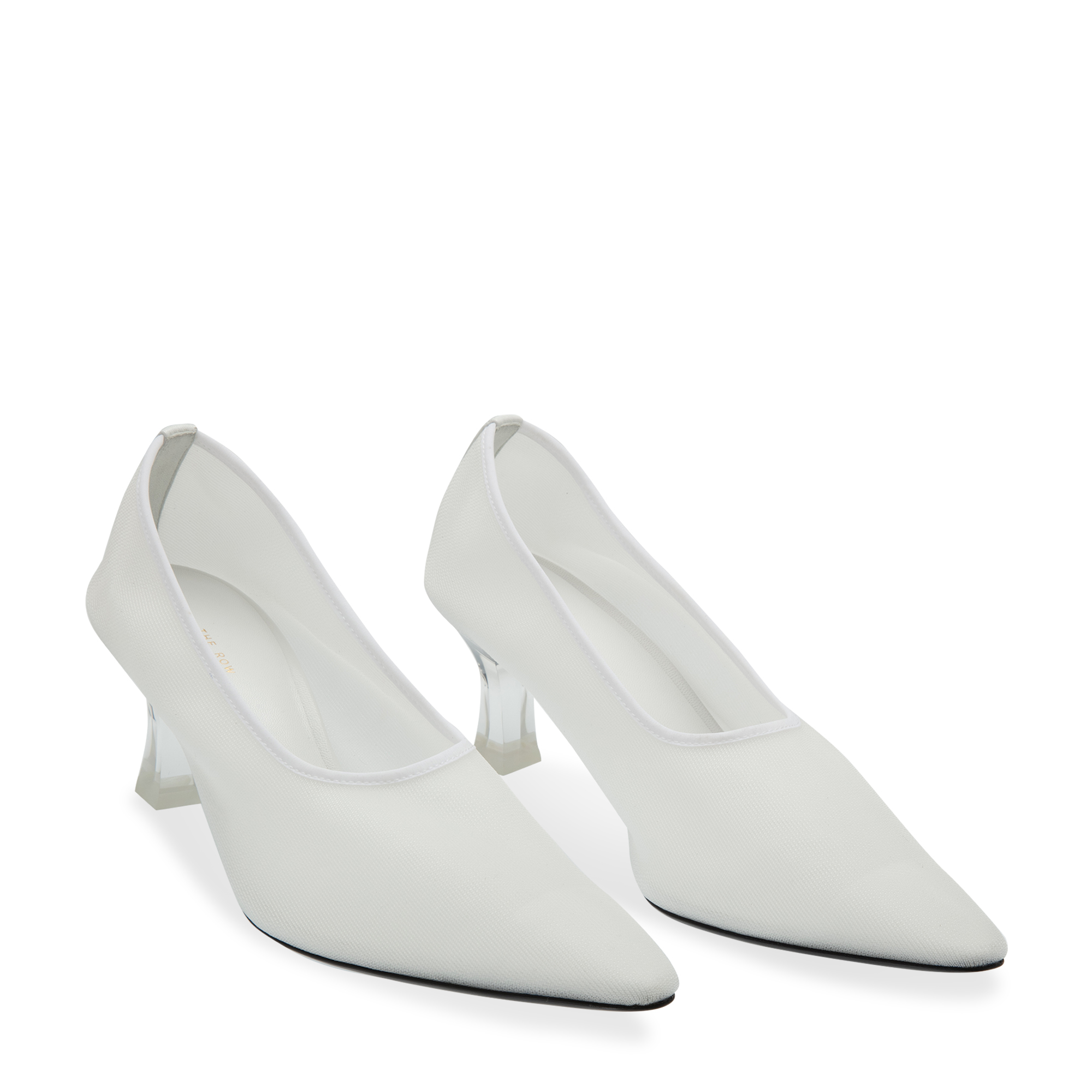 Sock pumps, White