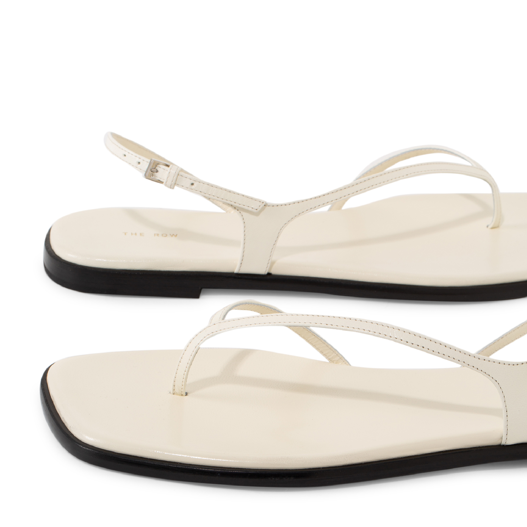 Constance flat sandals, White