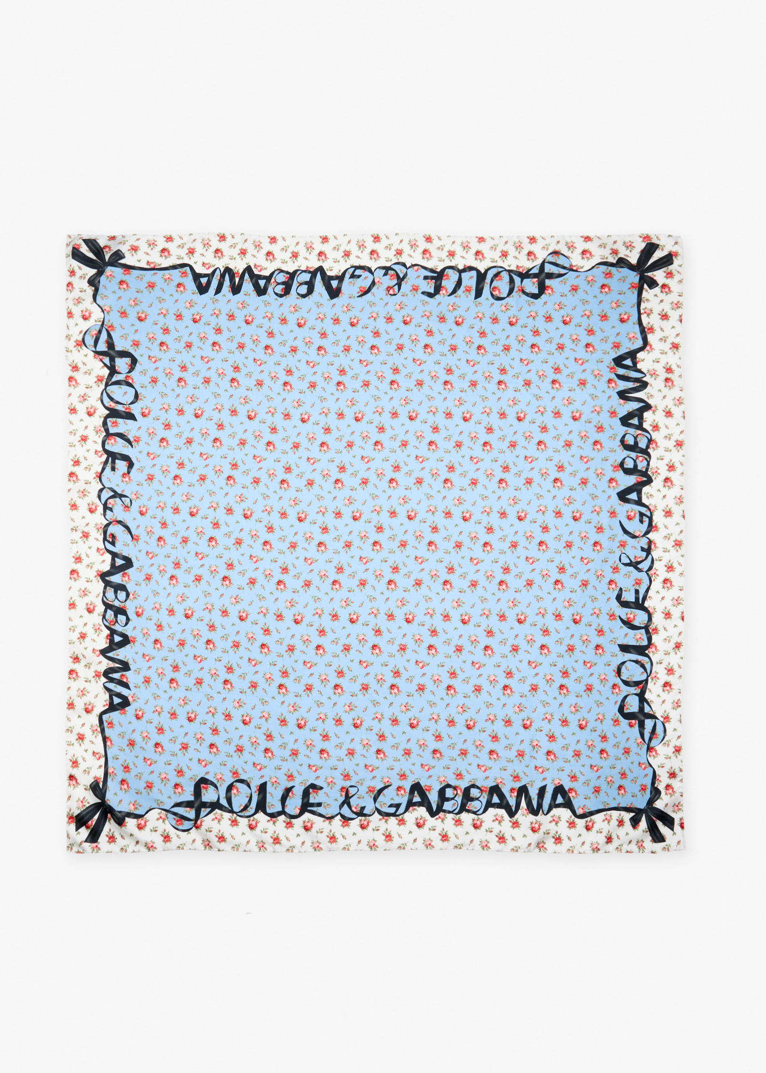 Rose-print silk twill scarf, Printed
Rose-print silk twill scarf, Printed