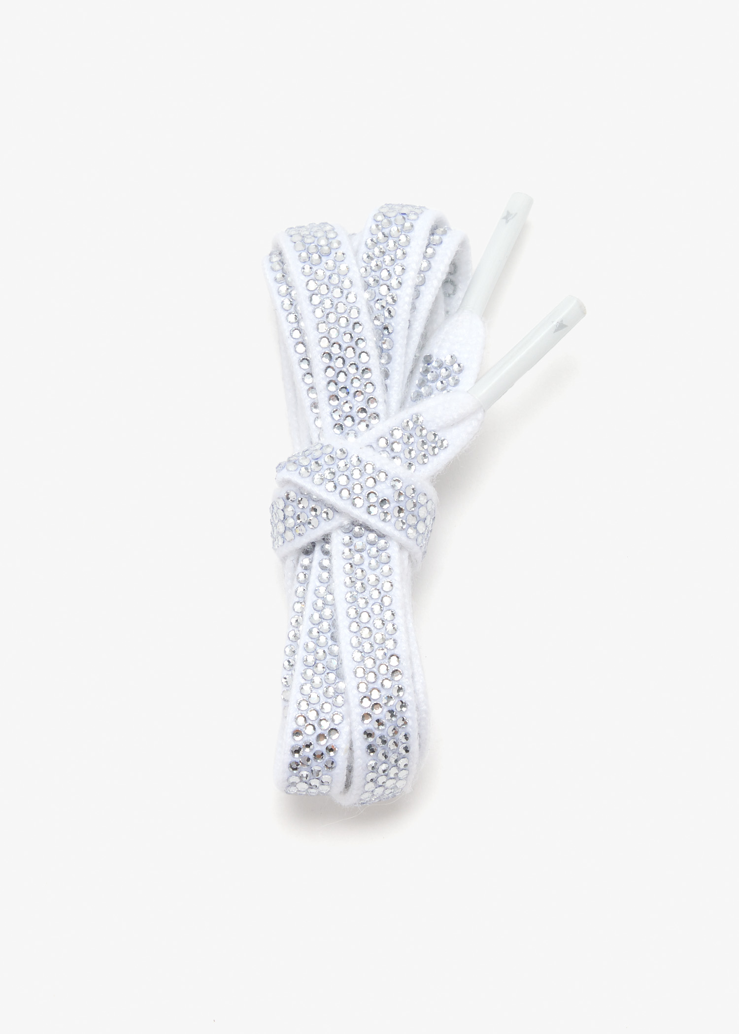 Crystal-embellished cotton laces, Grey
Crystal-embellished cotton laces, Grey