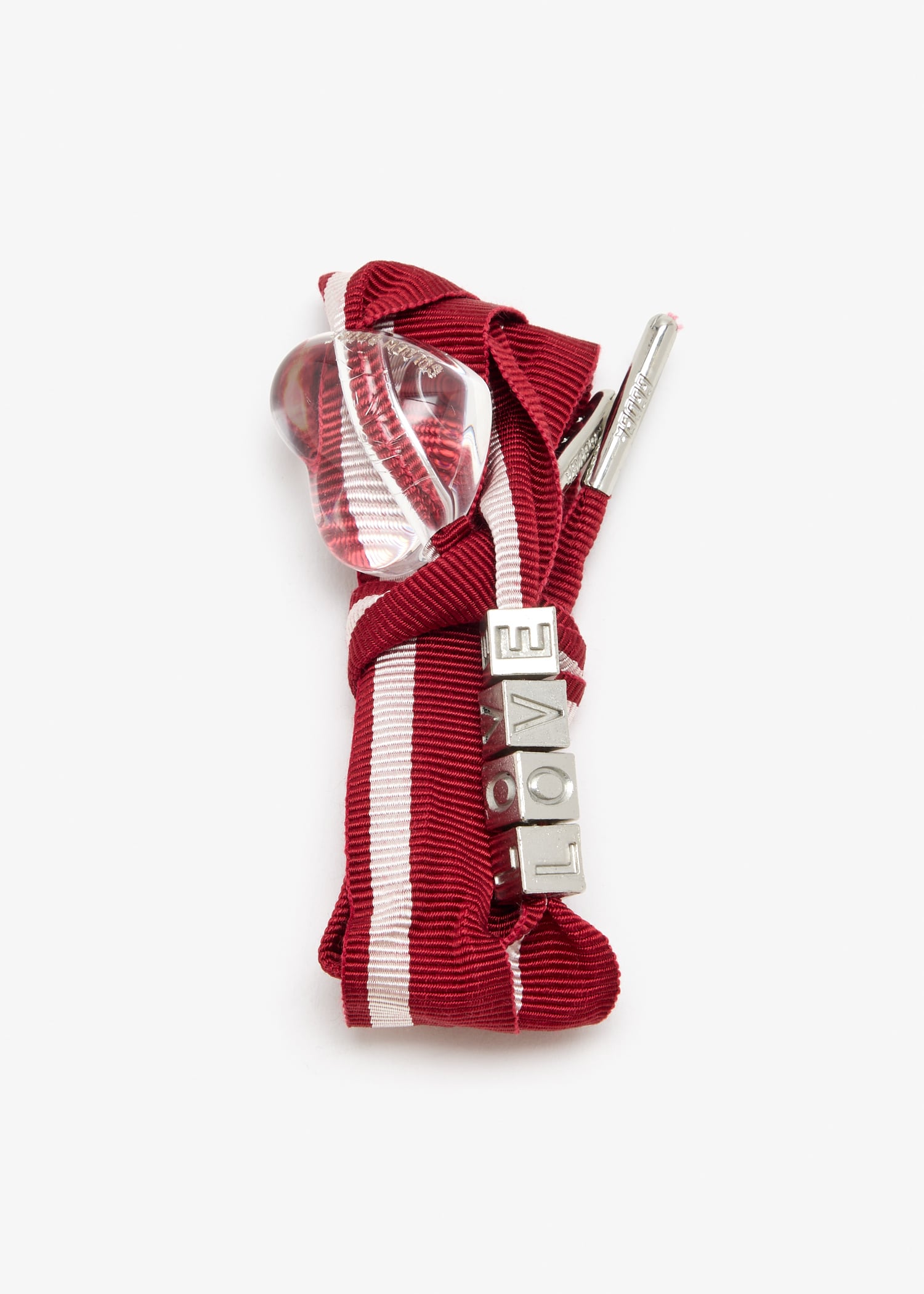 Skin 2.0 striped laces with charms, Red
Skin 2.0 striped laces with charms, Red