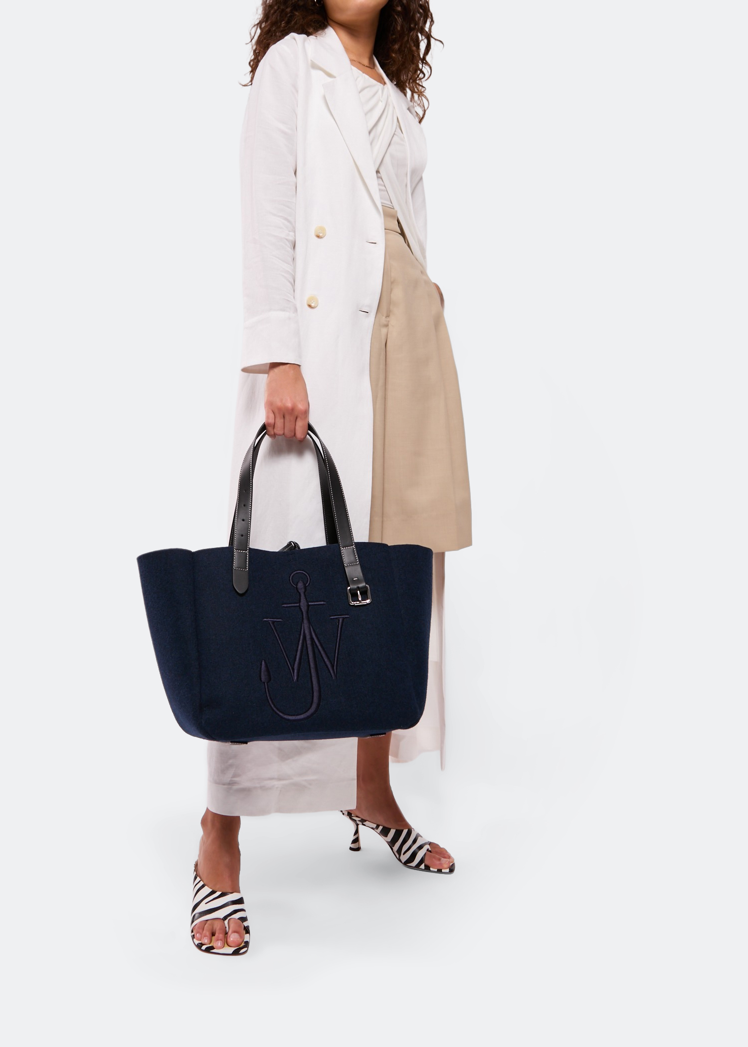 Belt tote bag, Blue 
Belt tote bag, Blue
