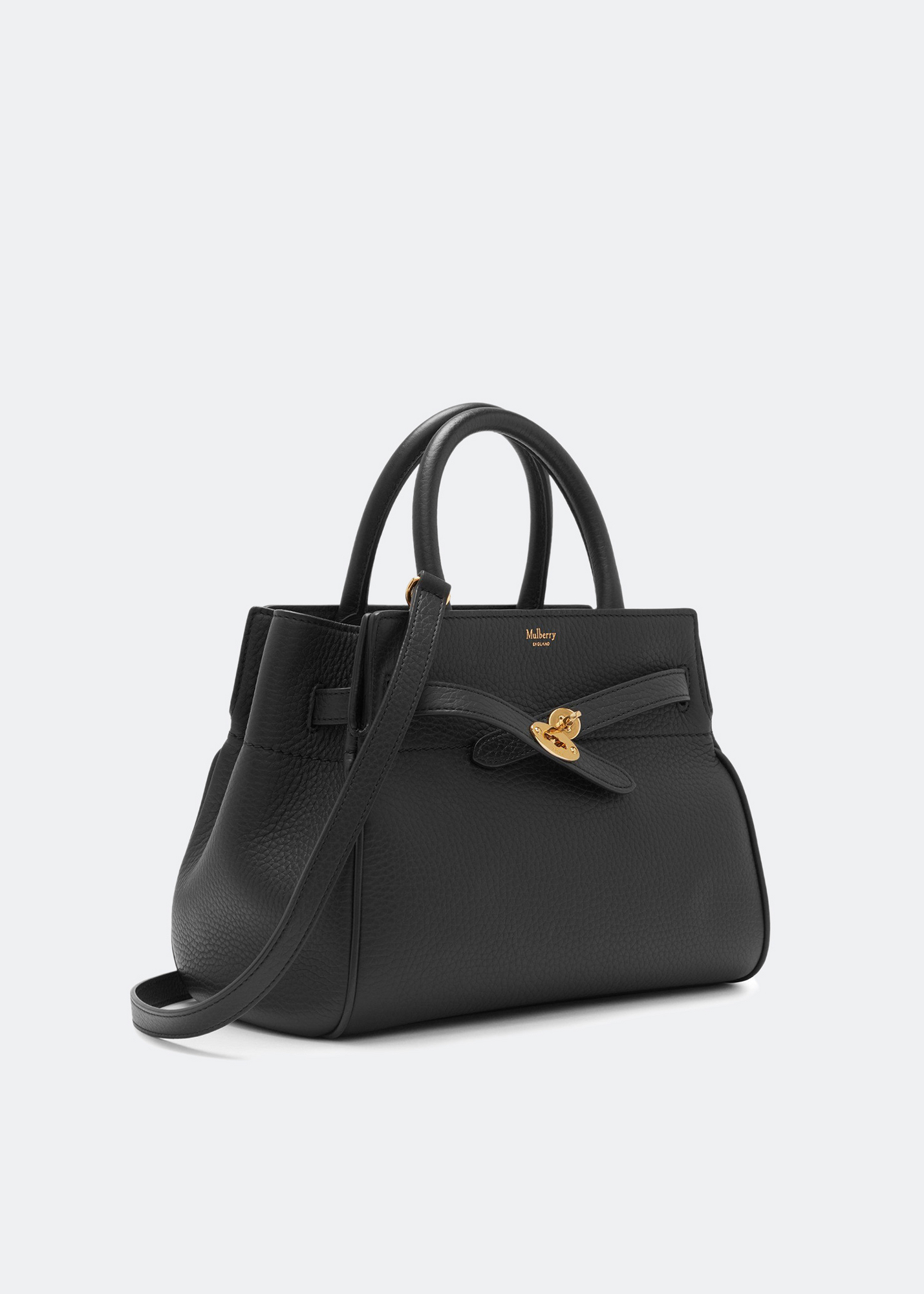 Small Belted Bayswater top-handle bag, Black