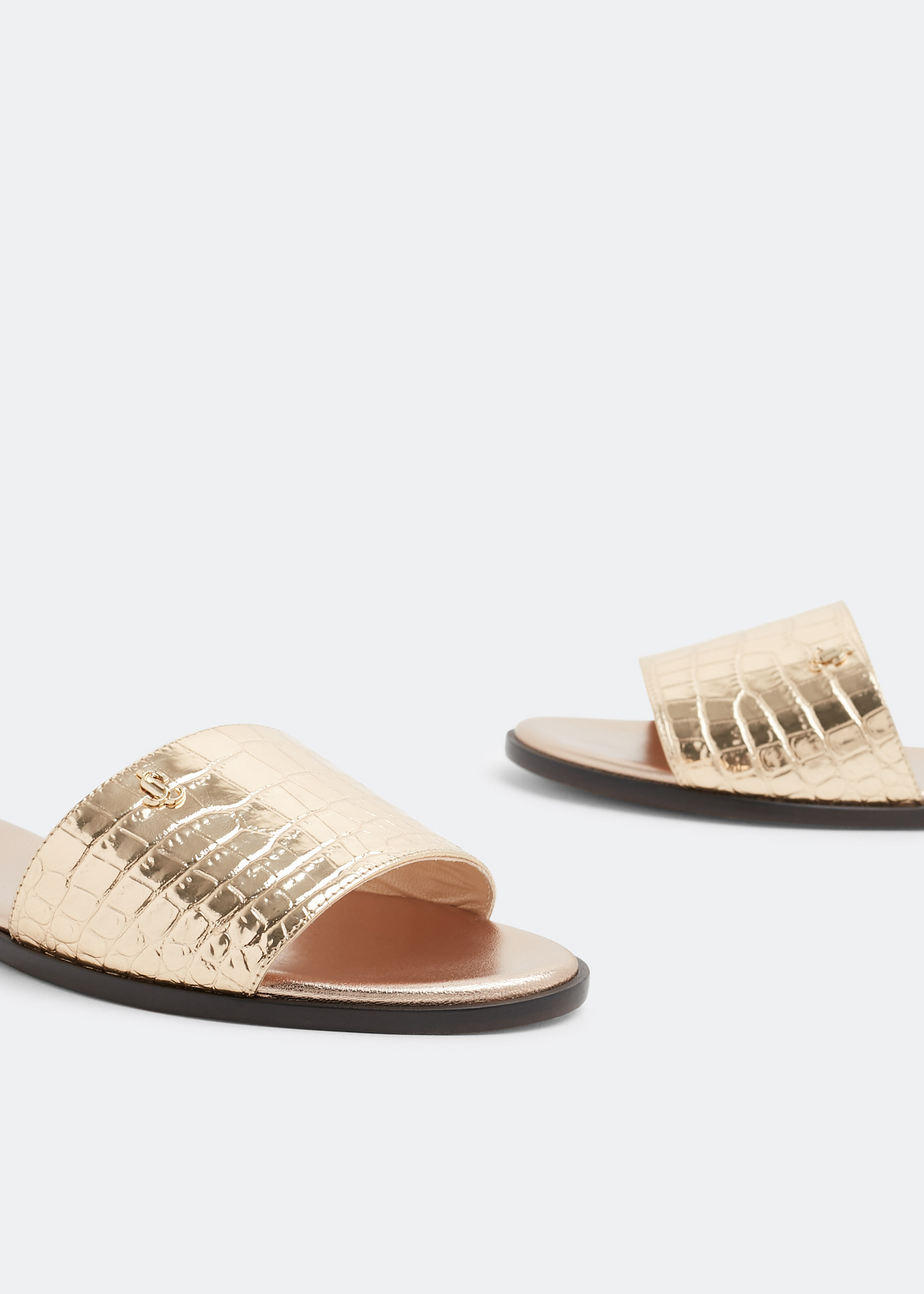 Minea flat sandals, Gold