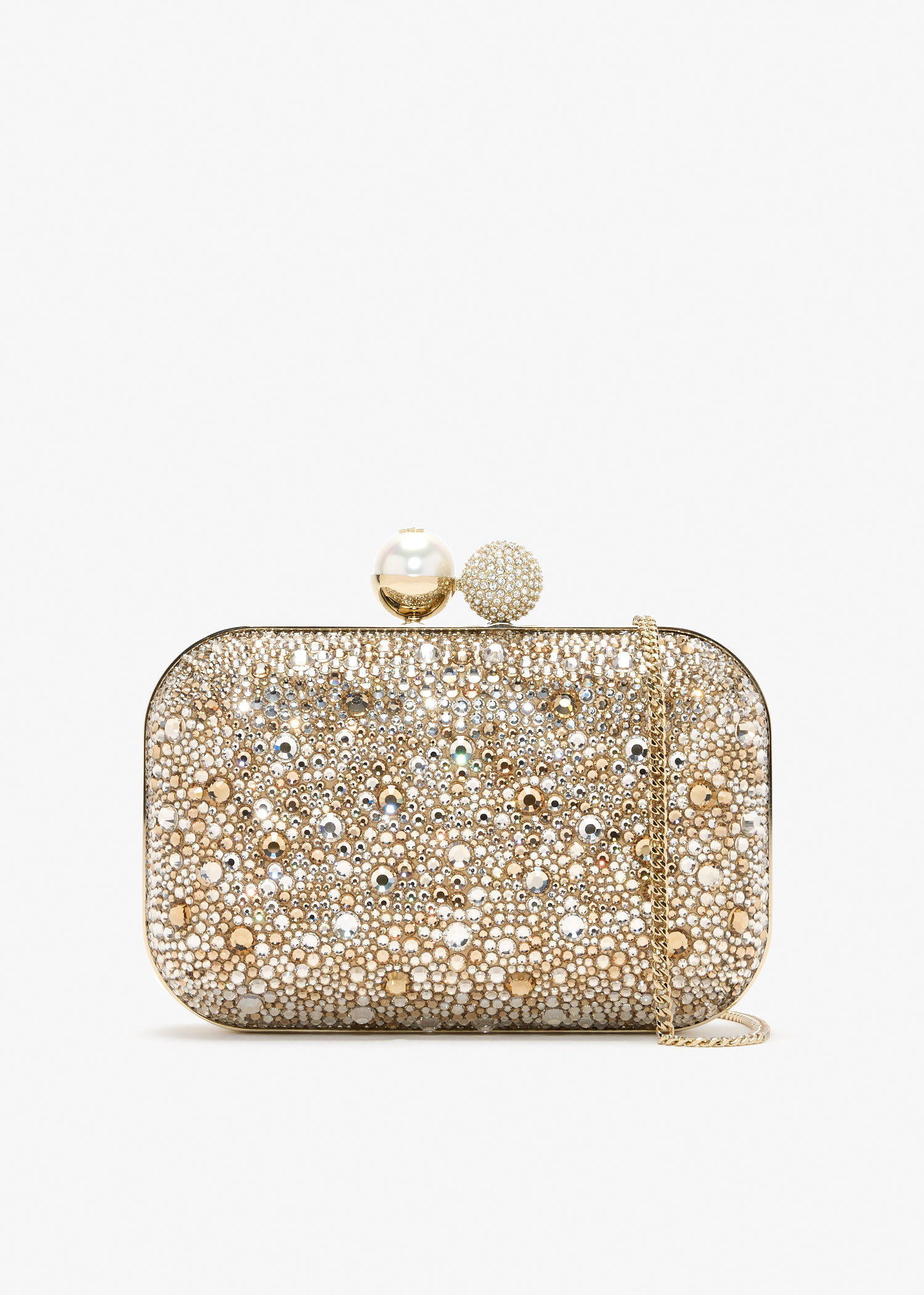 Cloud satin clutch, Gold
Cloud satin clutch, Gold