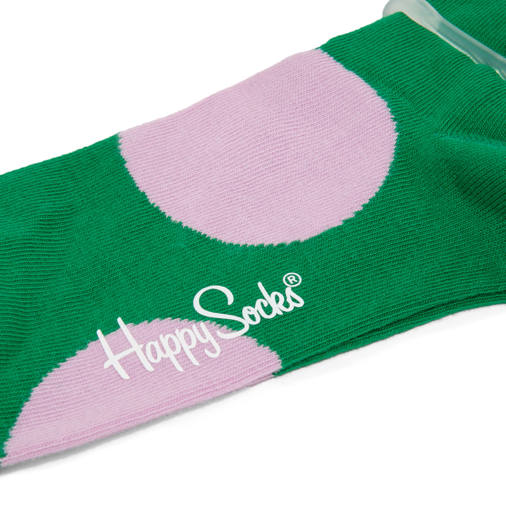 Jumbo Dot Crew socks, Green