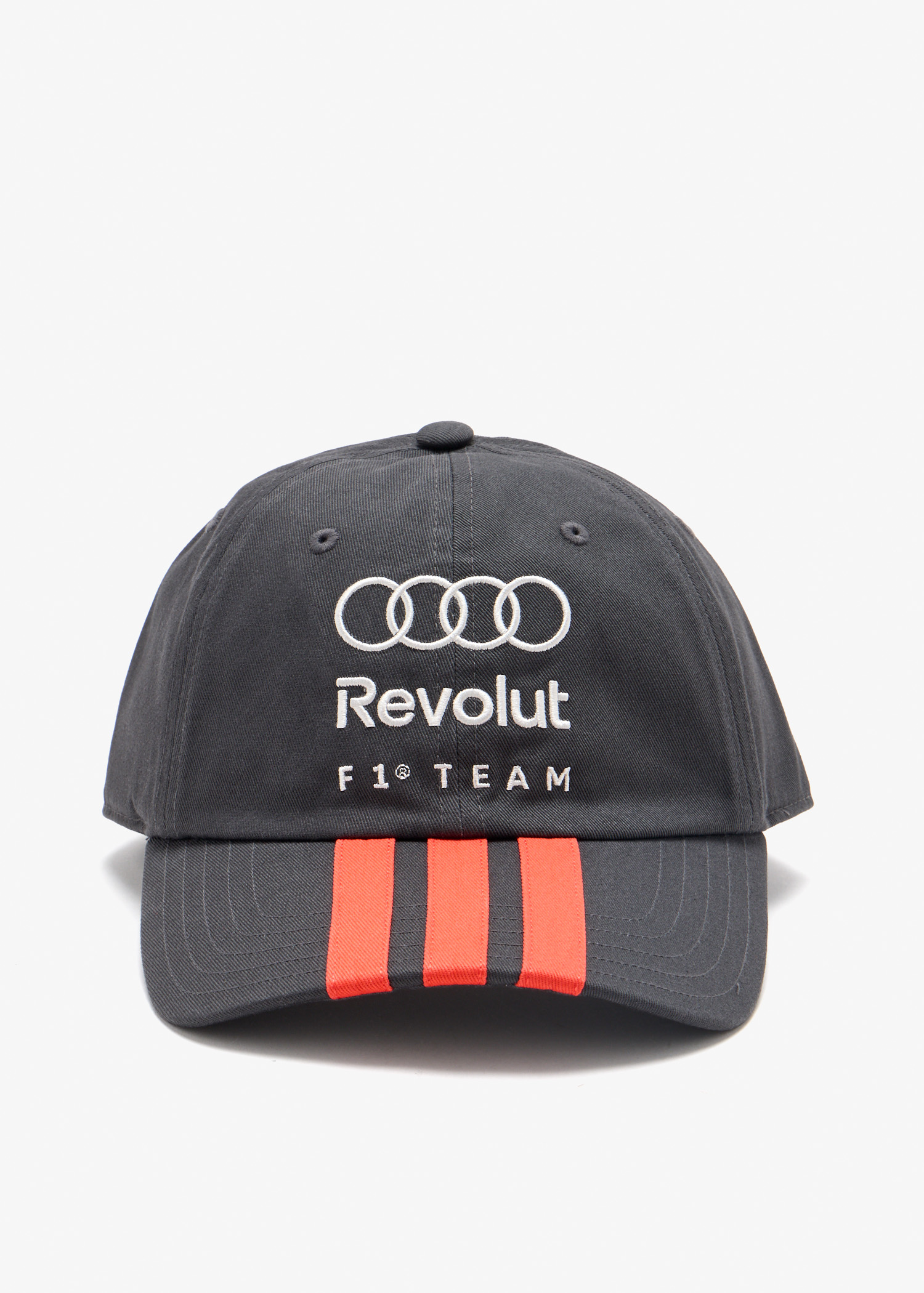 x Audi Revolut F1 DNA 3-Stripes cap, Grey
x Audi Revolut F1 DNA 3-Stripes cap, Grey