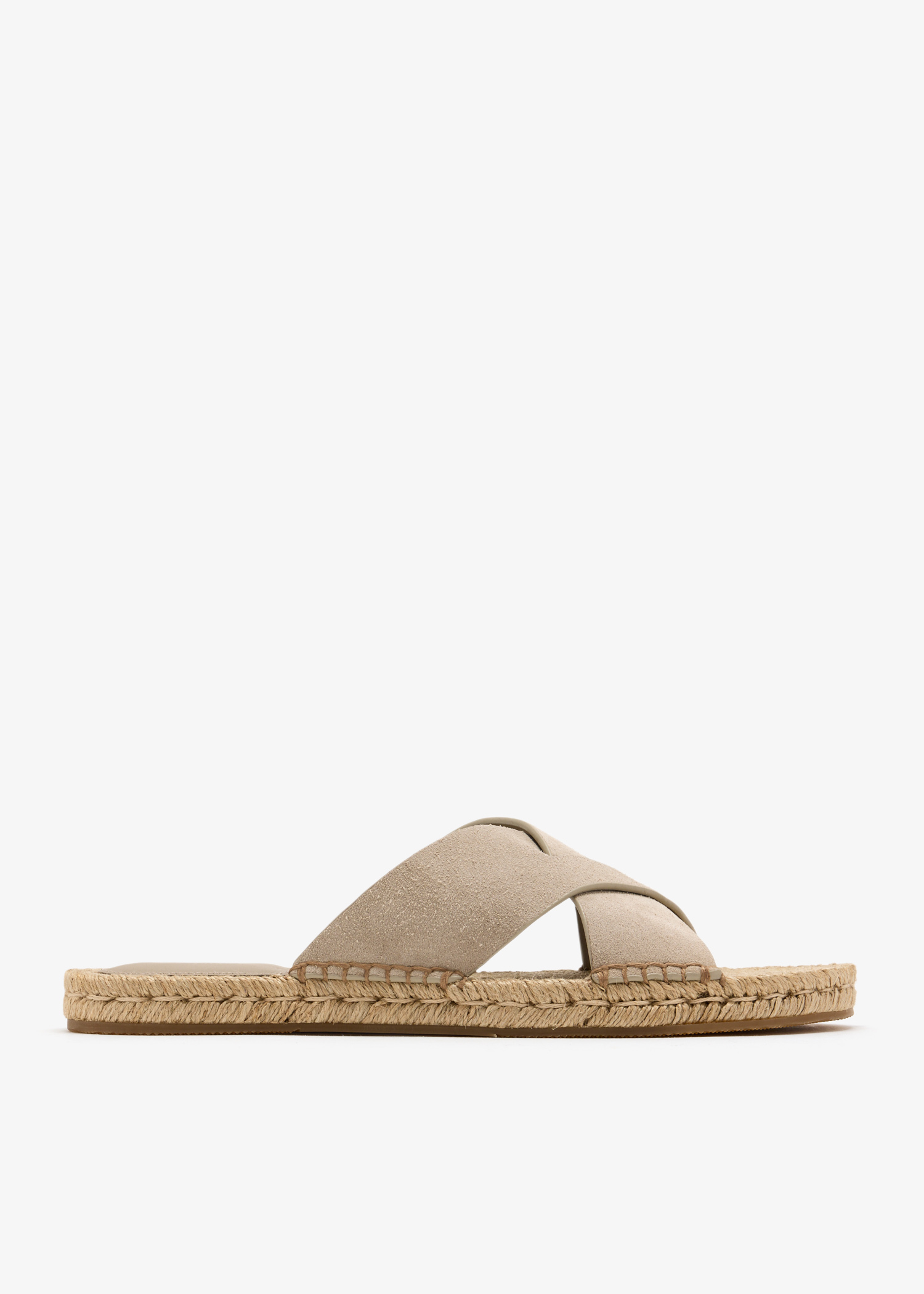 Suede espadrille sandals, Taupe
Suede espadrille sandals, Taupe