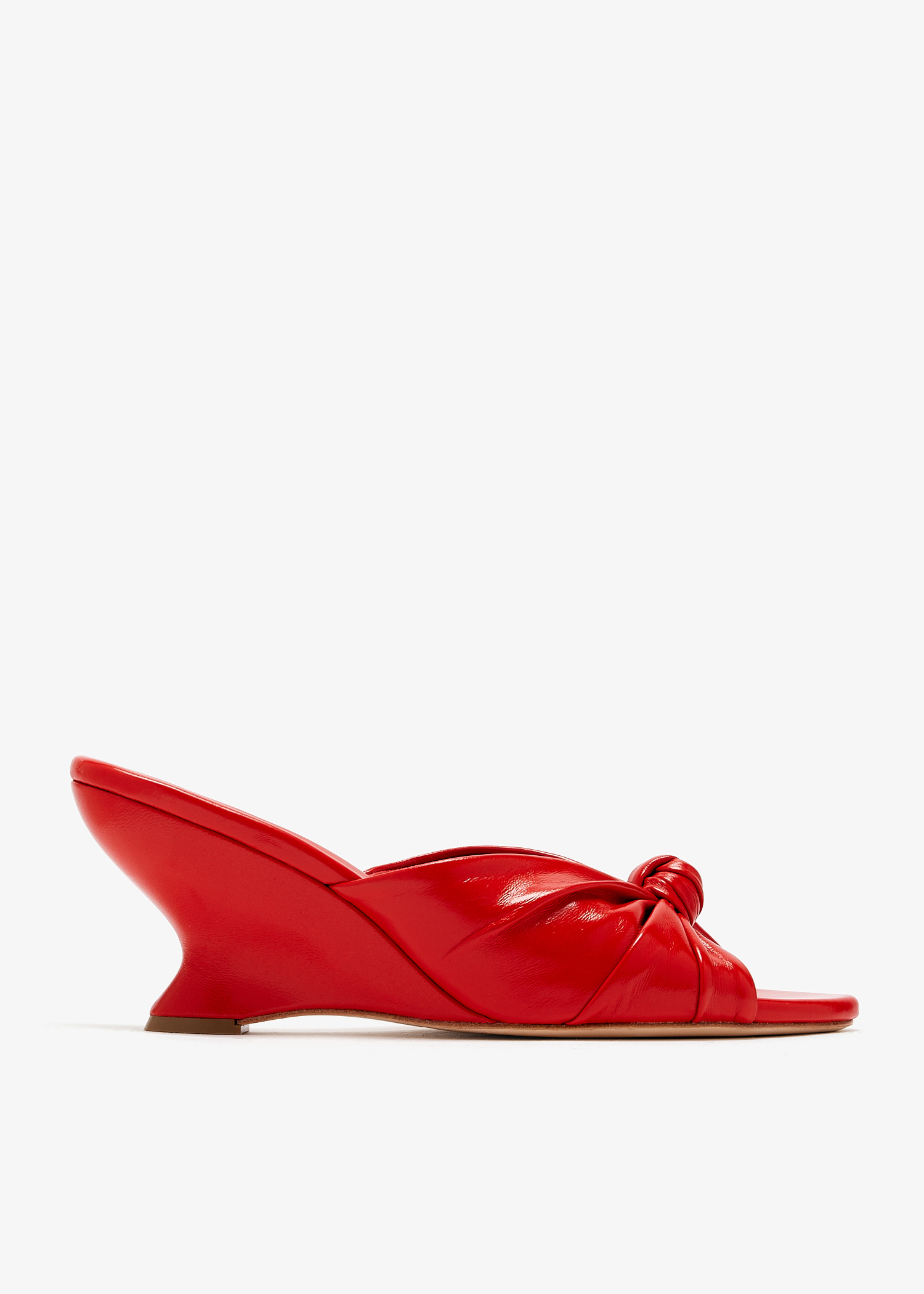 Marsy Knot wedge mules, Red
Marsy Knot wedge mules, Red