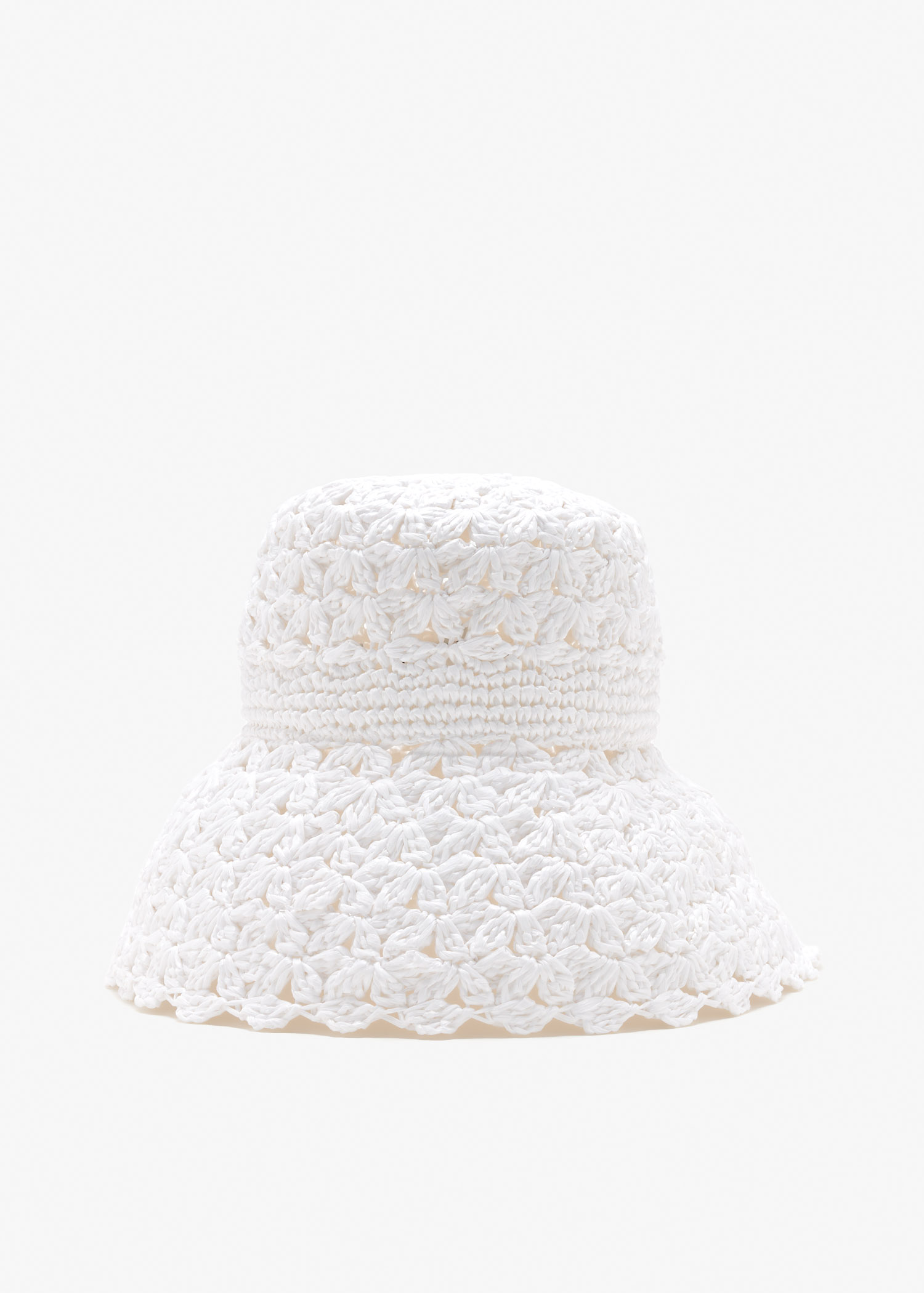 Mini Flower crochet bucket hat, White
Mini Flower crochet bucket hat, White