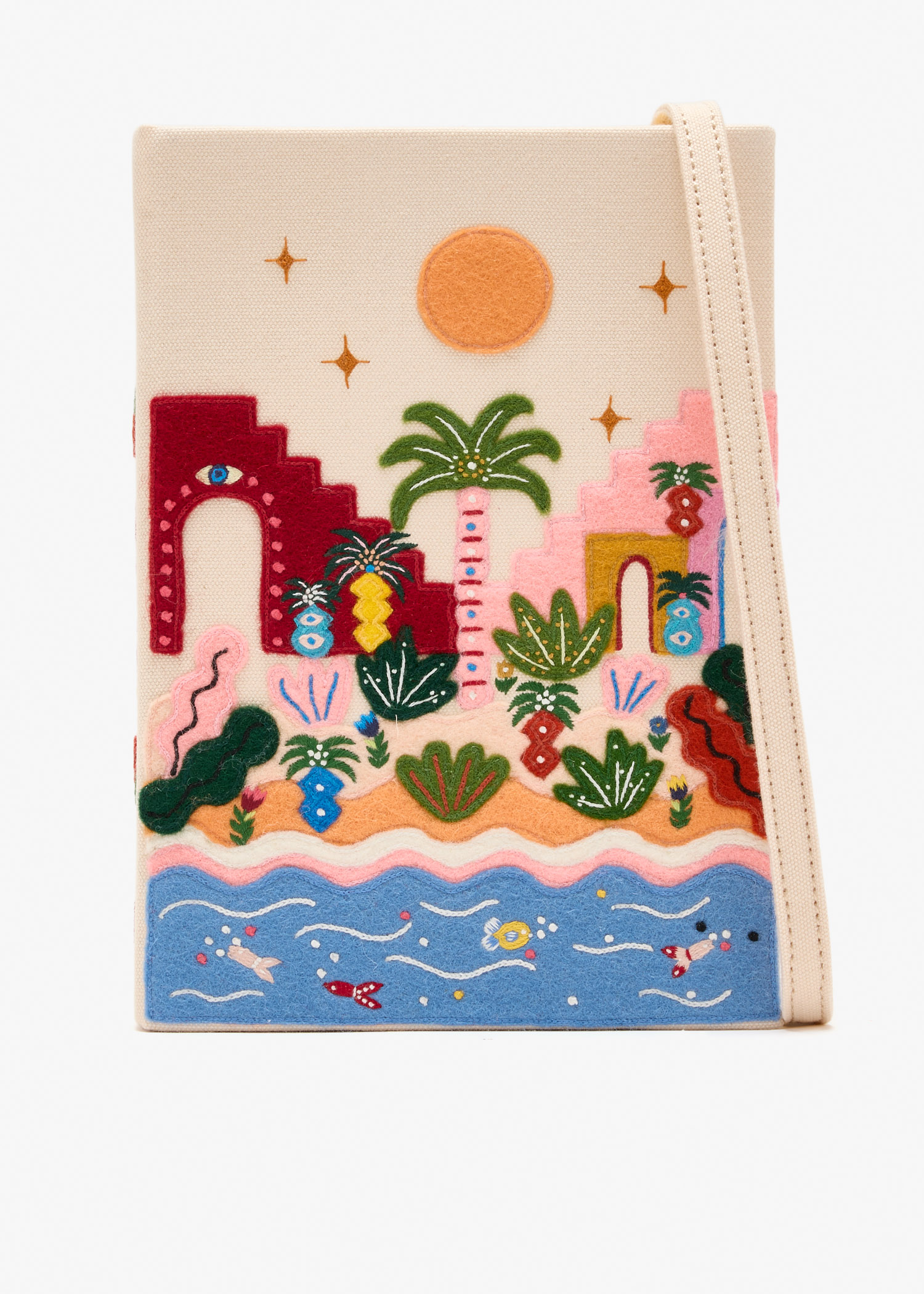 Tropic Vibes book clutch, Multicolored
Tropic Vibes book clutch, Multicolored