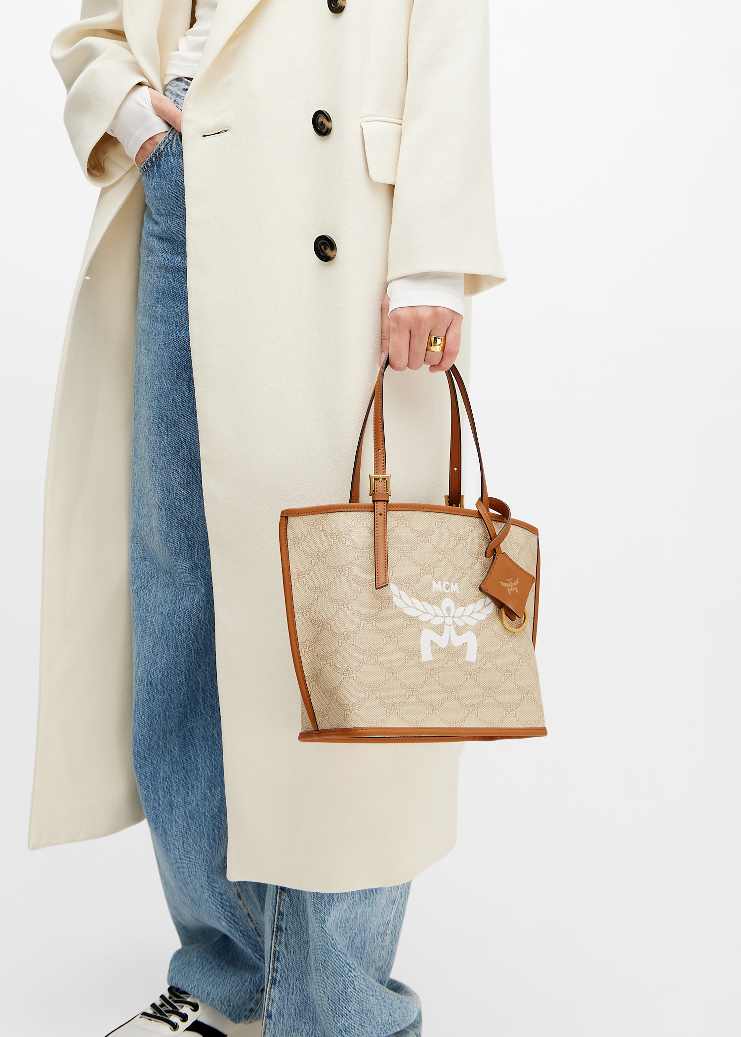 Himmel mini shopper bag, Beige
