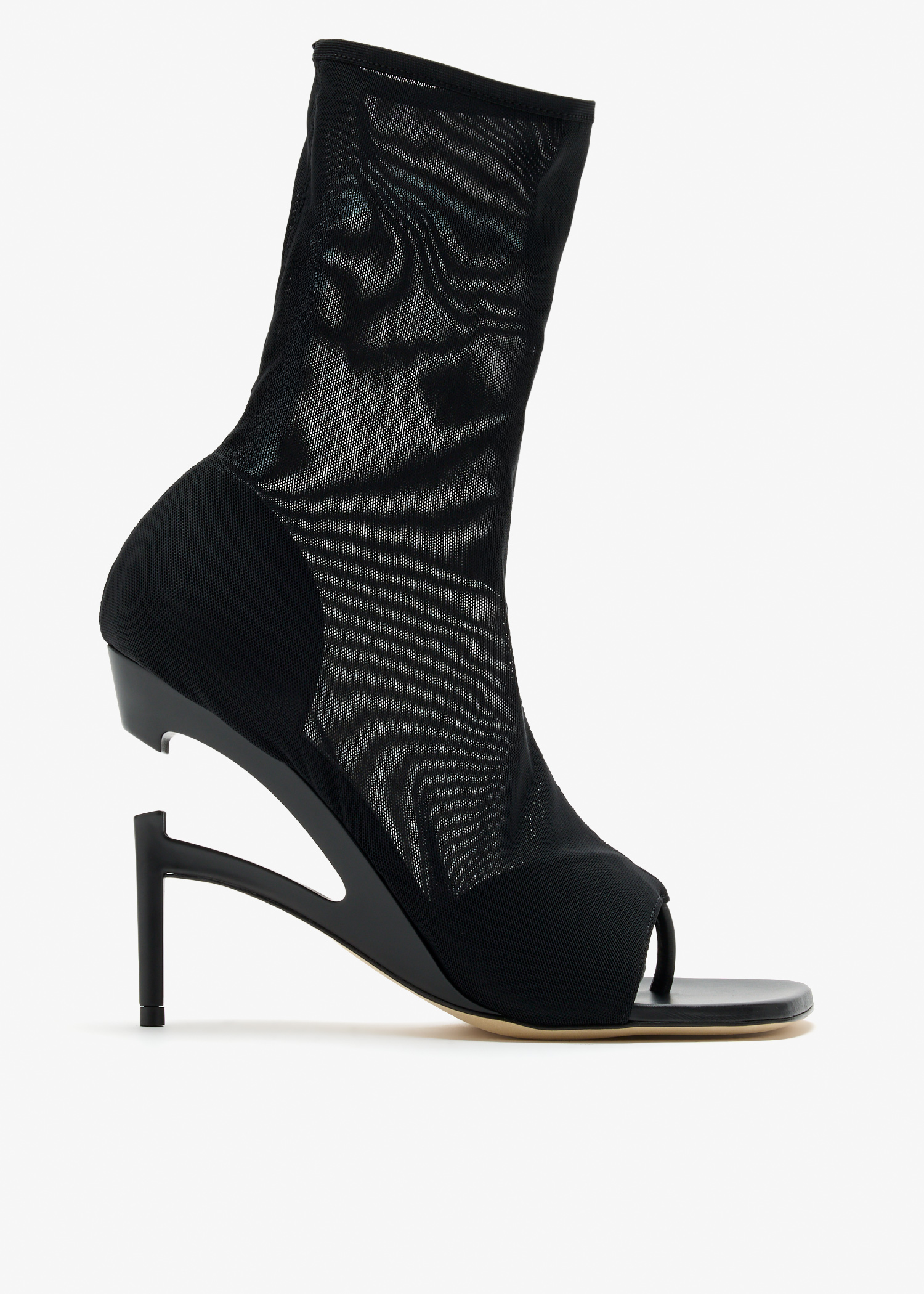 Broken Heel ankle sock boots, Black
Broken Heel ankle sock boots, Black
