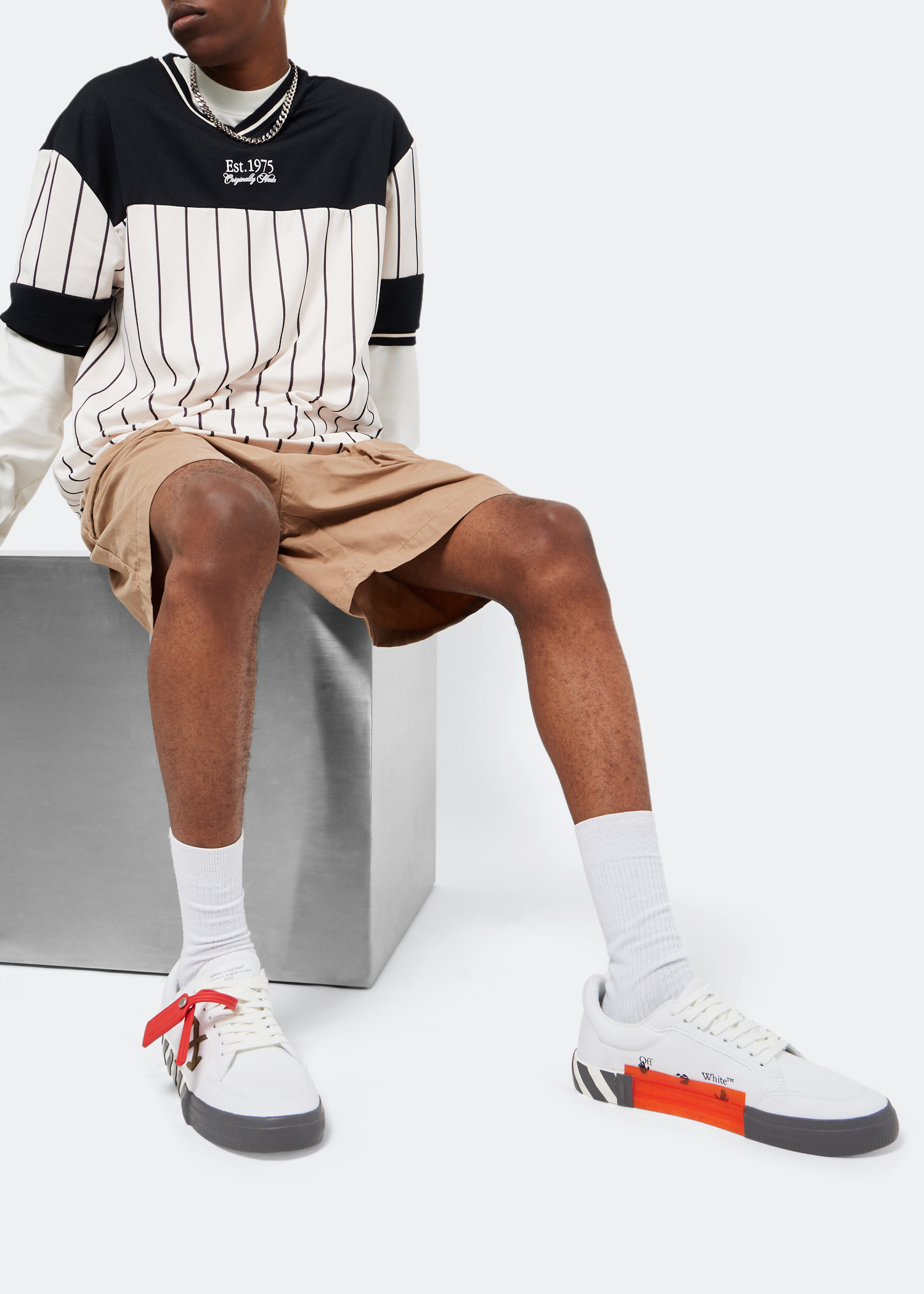 Low Vulcanised sneakers, White