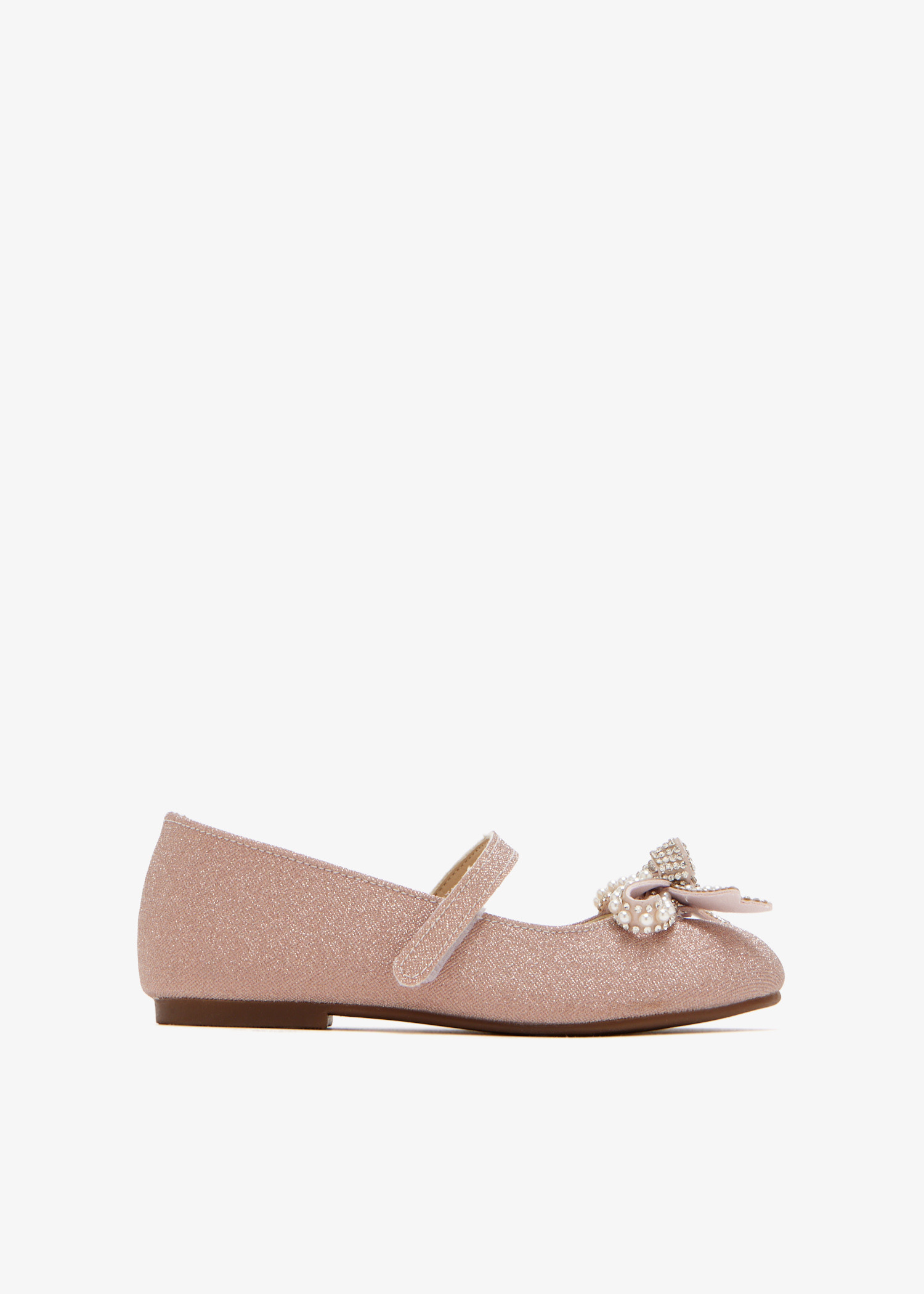 Crystal-embellished bow ballerinas, Pink
Crystal-embellished bow ballerinas, Pink