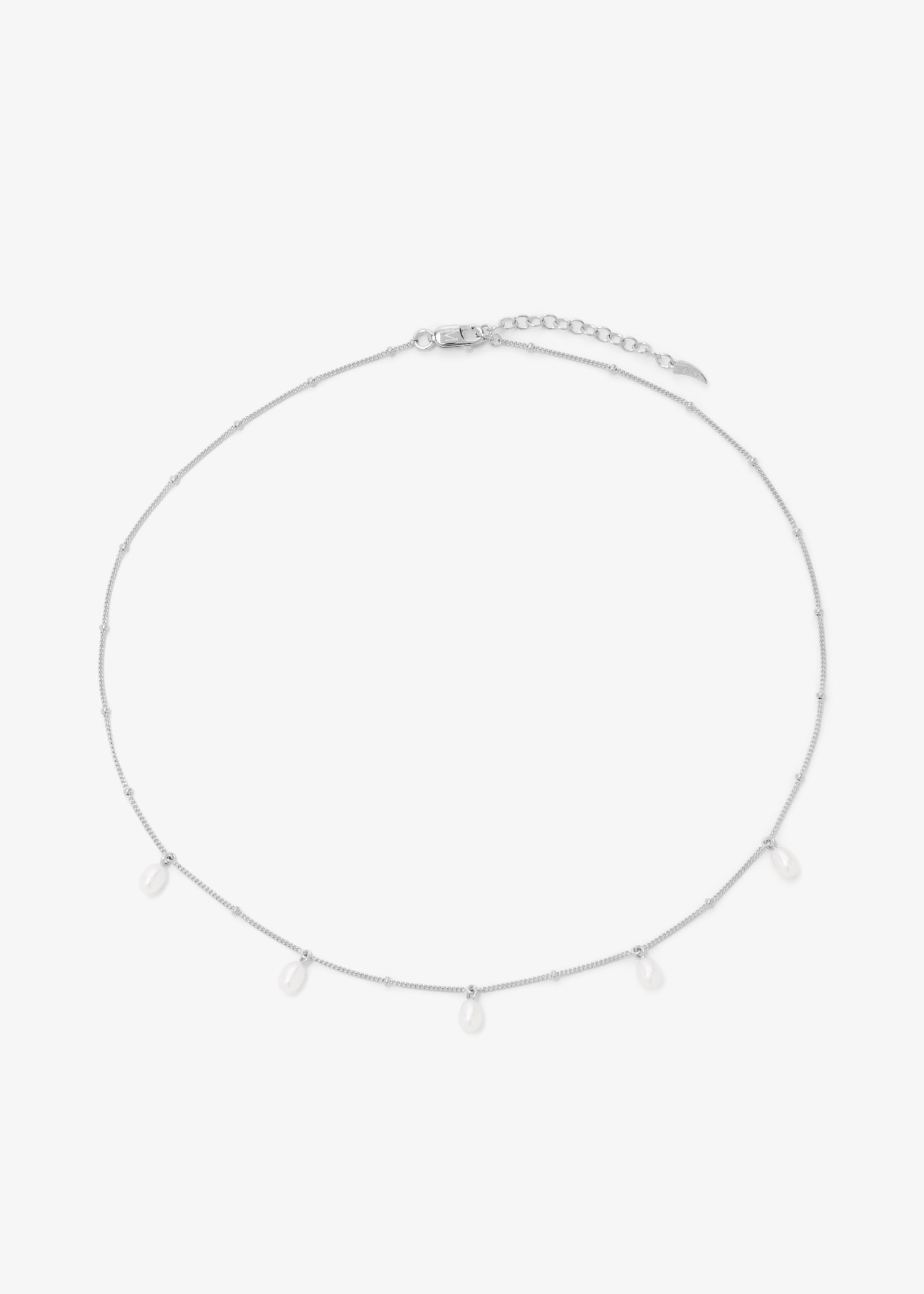Pearl Baya Baroque chain choker, Silver
Pearl Baya Baroque chain choker, Silver