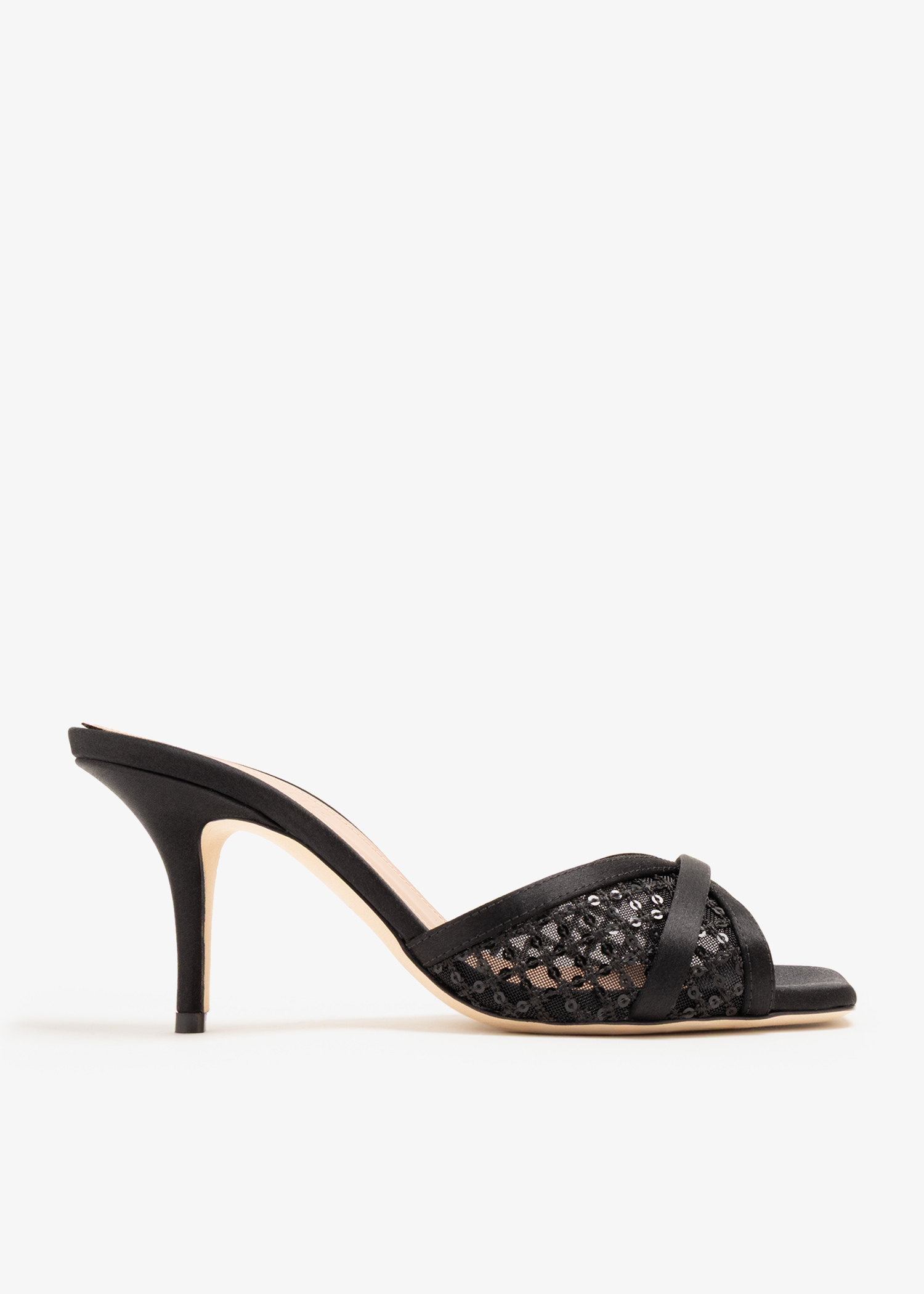 Perla 70 mules, Black
Perla 70 mules, Black