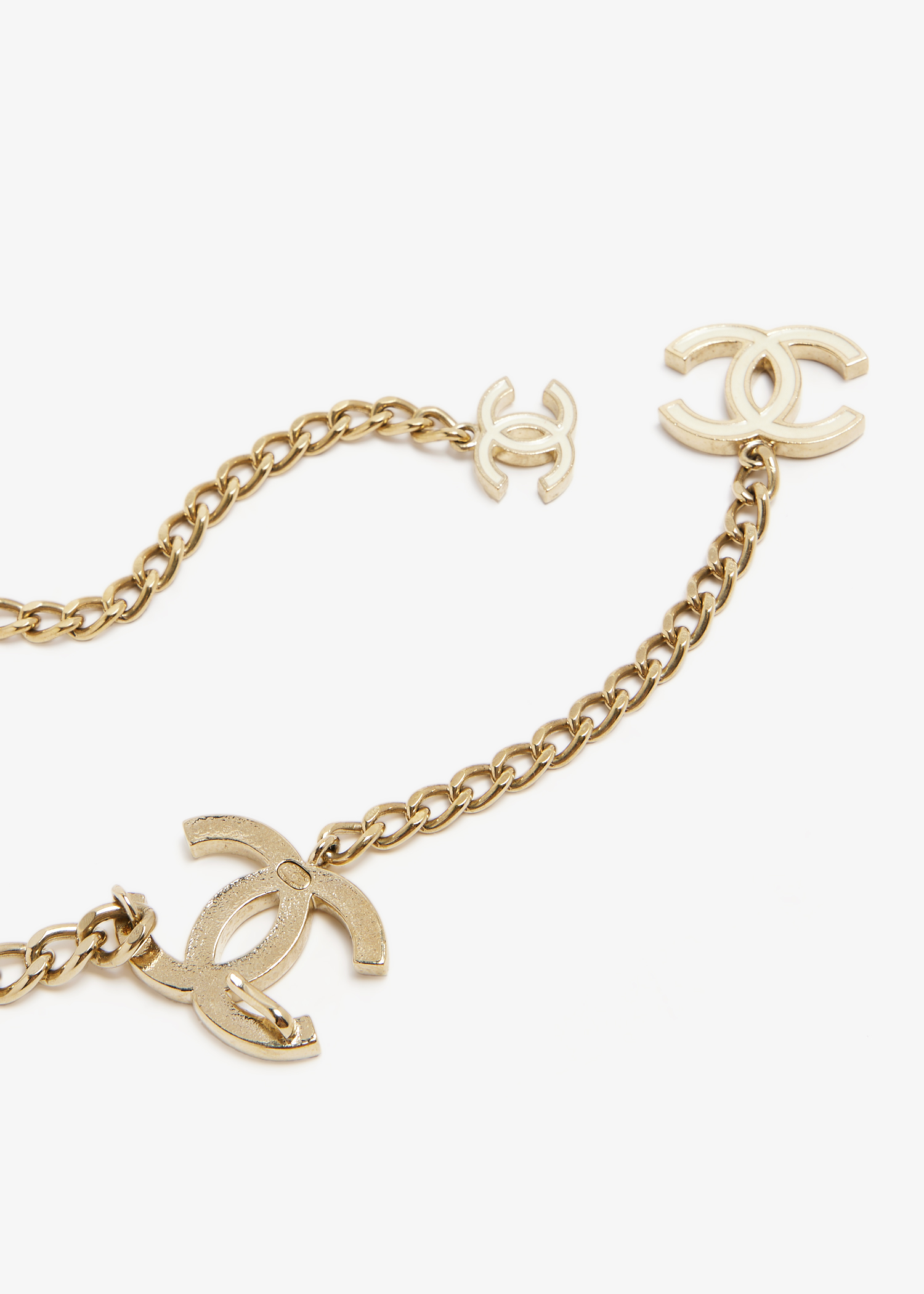 CC chain-link belt, Gold
