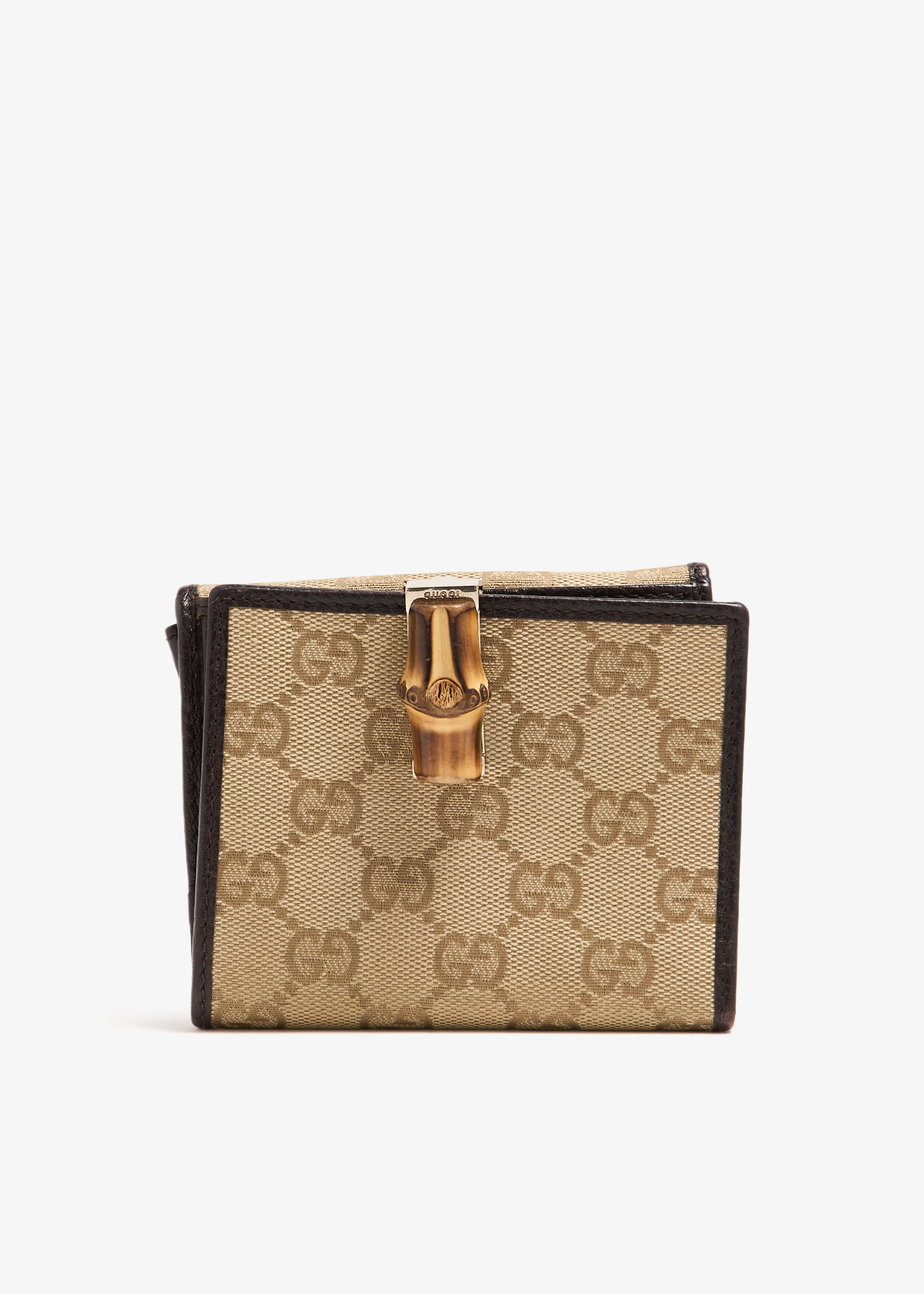 GG Bamboo compact wallet, Beige
GG Bamboo compact wallet, Beige