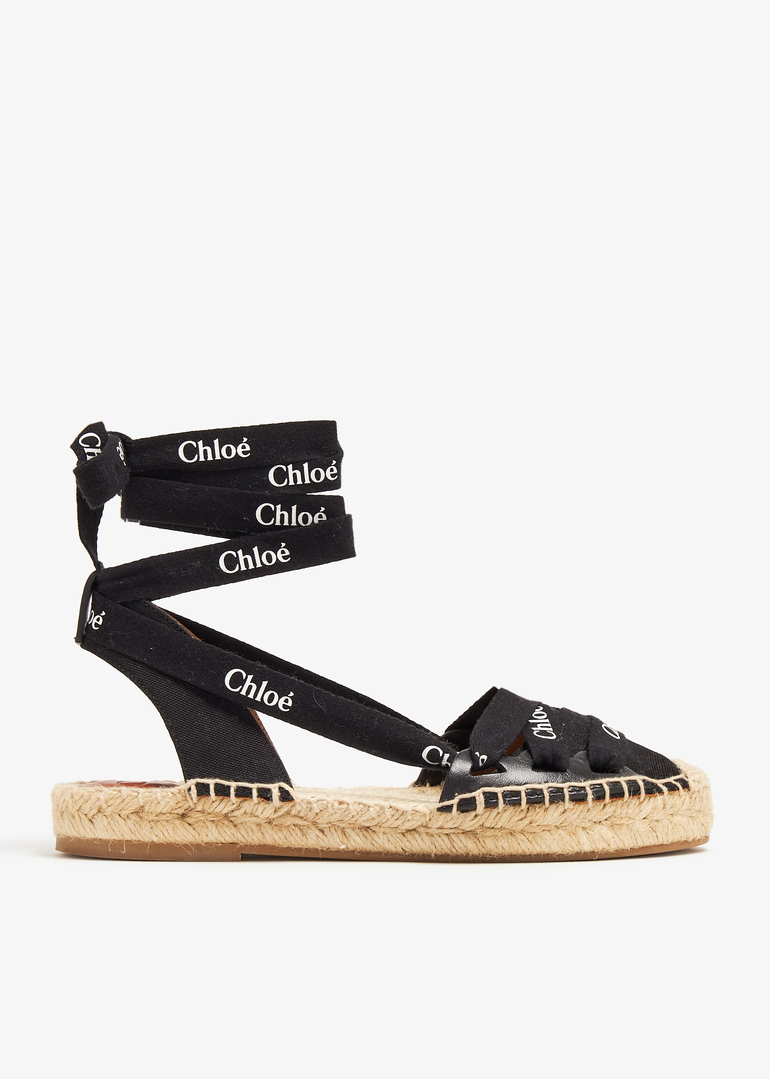 Ingrid ankle wrap espadrilles, Black
Ingrid ankle wrap espadrilles, Black