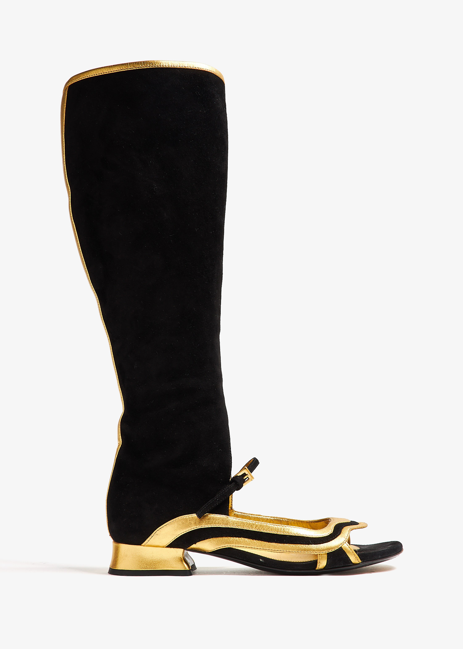 Fairy knee-high sandal boots, Black
Fairy knee-high sandal boots, Black