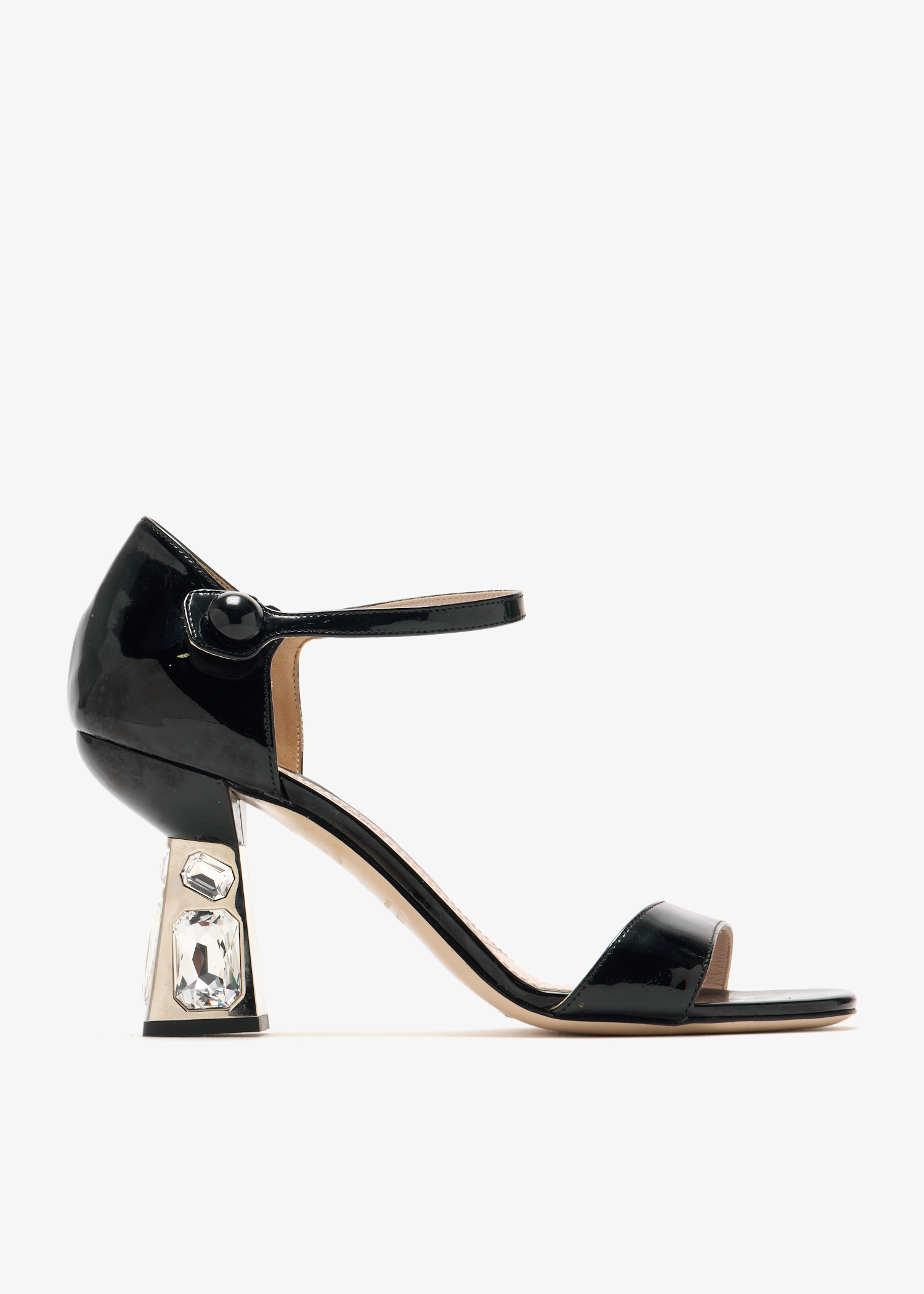Crystal-embellished sandals, Black
Crystal-embellished sandals, Black