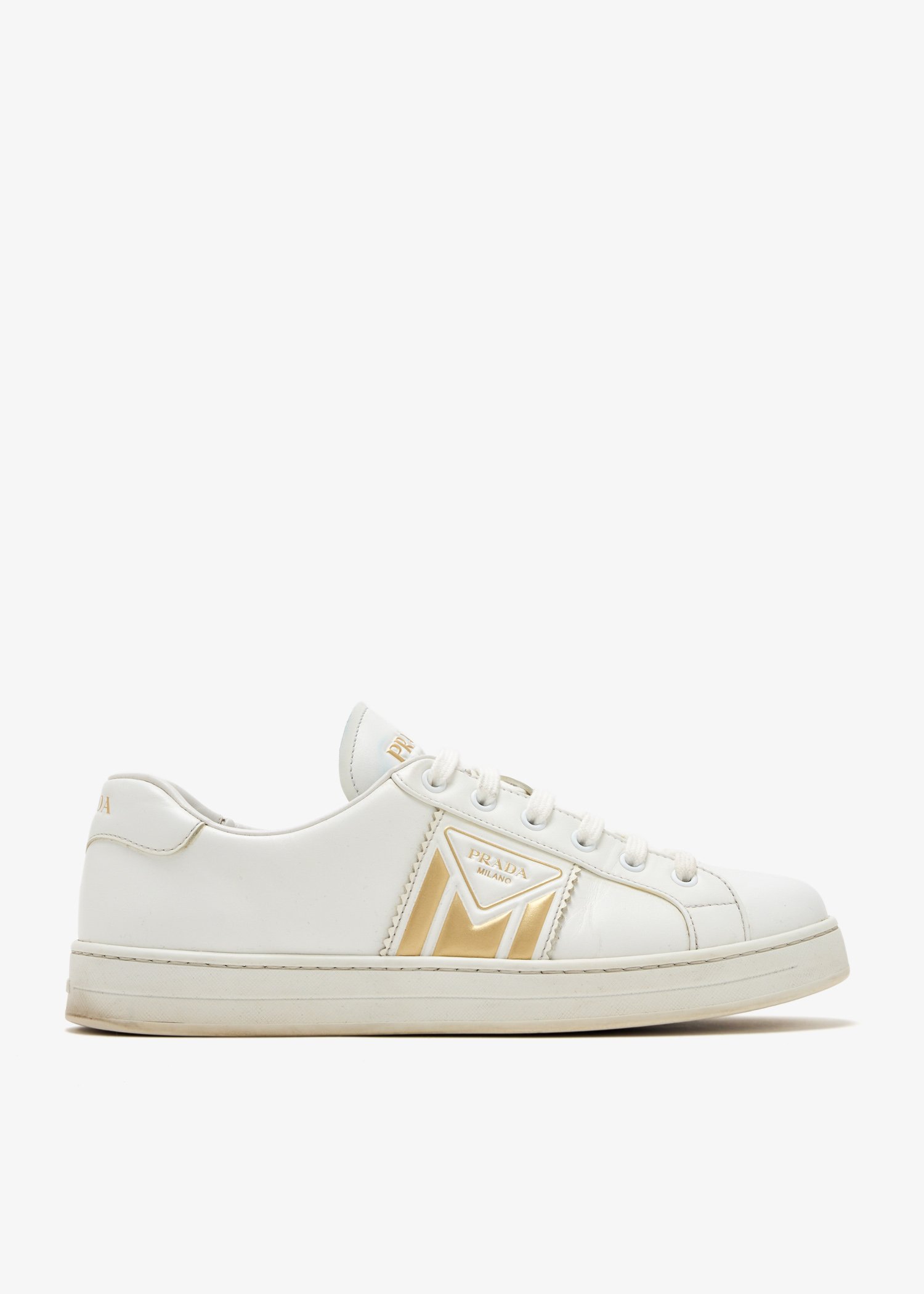 Prada logo-embossed sneakers, White
Prada logo-embossed sneakers, White