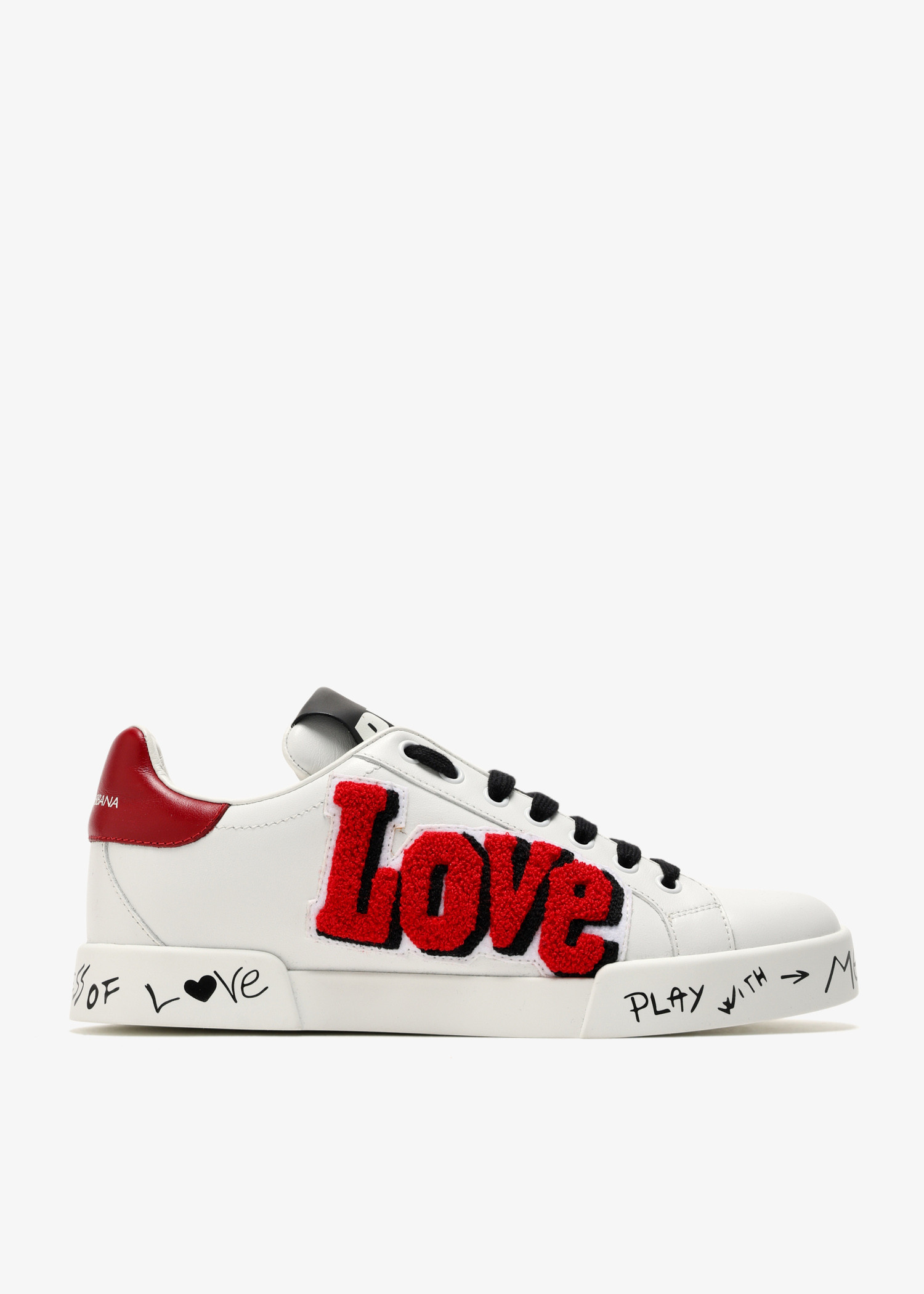 Portofino Love-Embellished sneakers, White
Portofino Love-Embellished sneakers, White