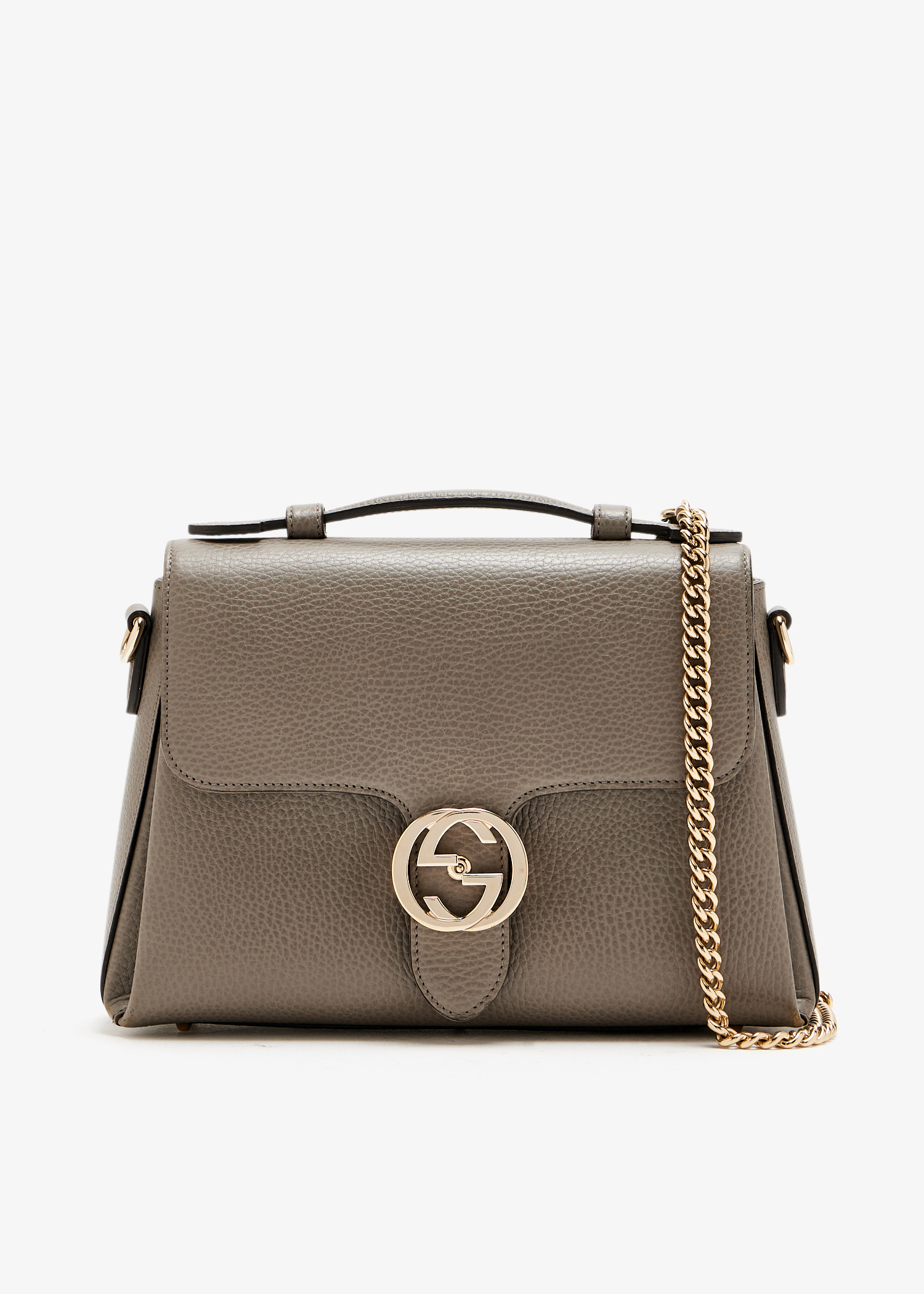 Interlocking G top-handle bag, Taupe
Interlocking G top-handle bag, Taupe