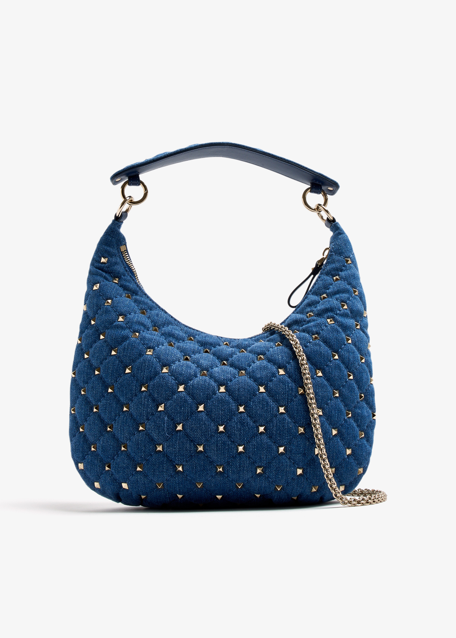 Rockstud small hobo shoulder bag, Blue
Rockstud small hobo shoulder bag, Blue
