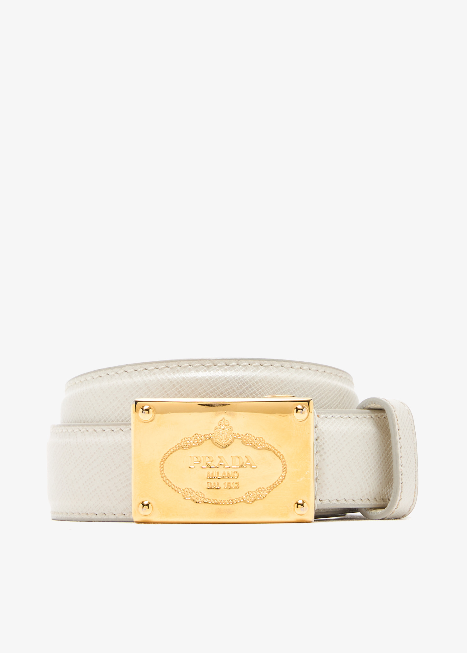 Logo buckle belt, White
Logo buckle belt, White