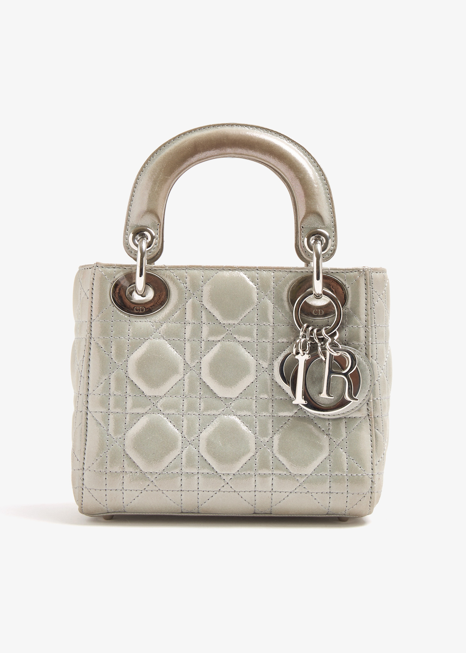 Mini Lady Dior bag, Silver
Mini Lady Dior bag, Silver