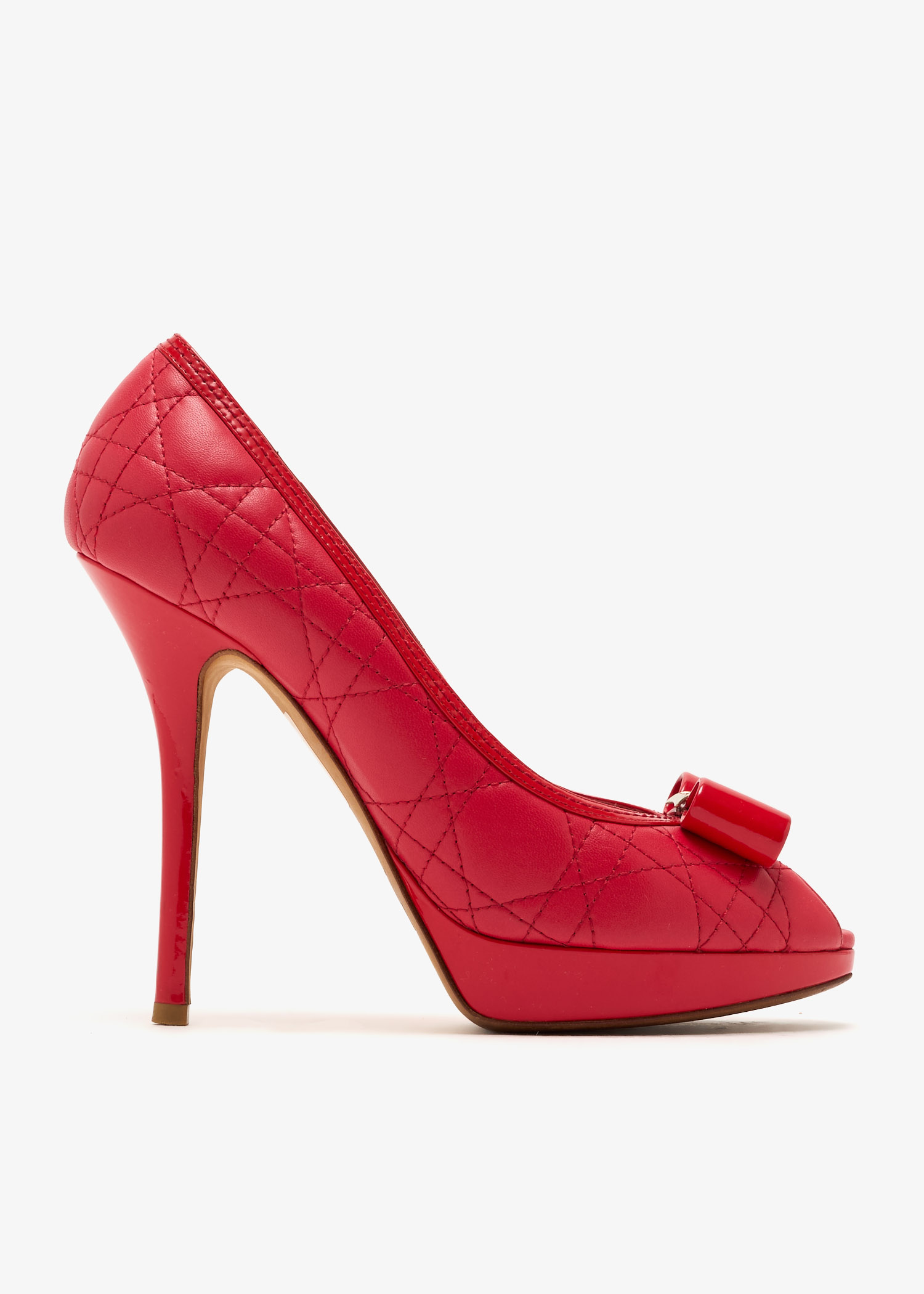 Bow peep-toe pumps, Red
Bow peep-toe pumps, Red