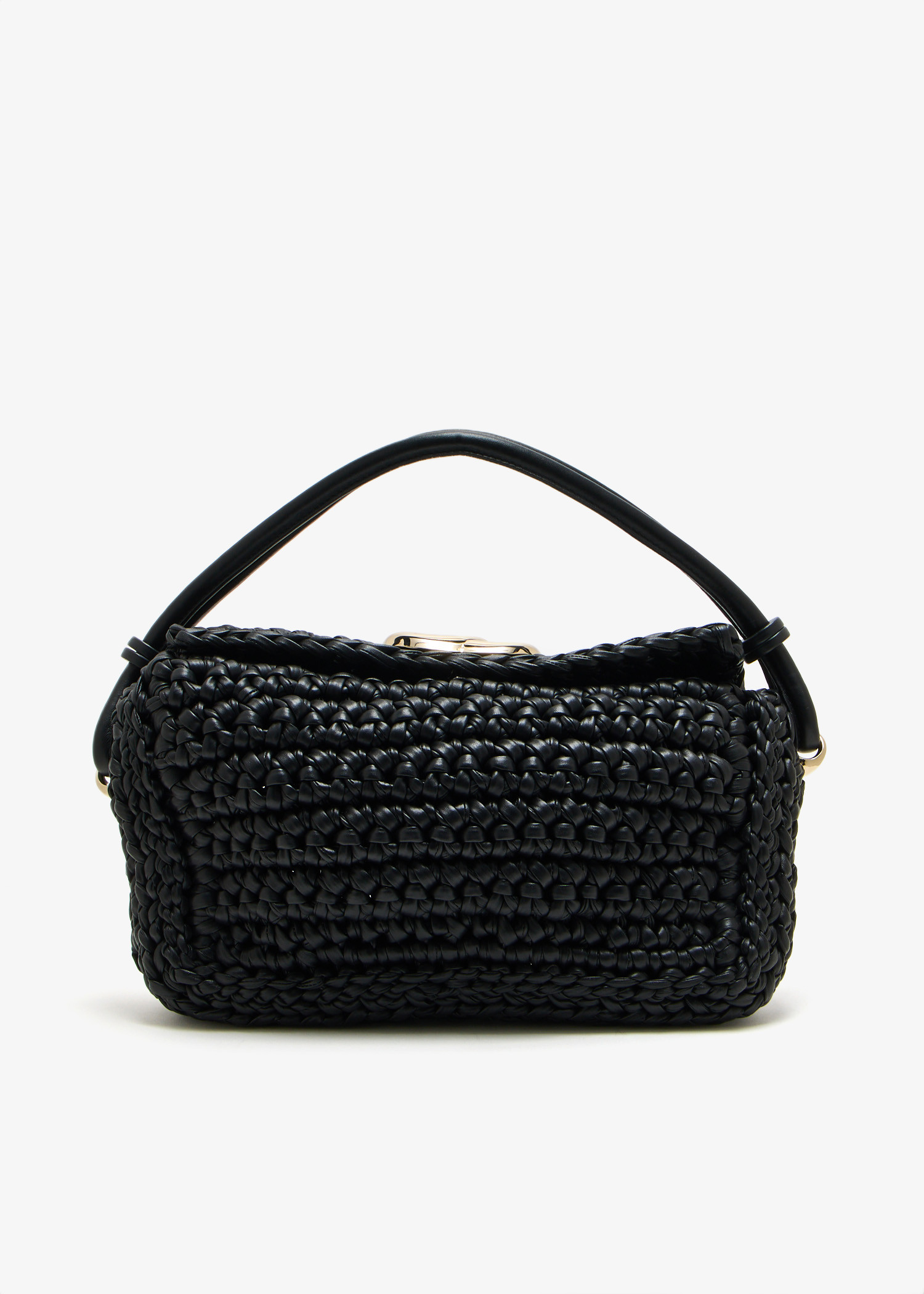 Woven top handle bag, Black
Woven top handle bag, Black