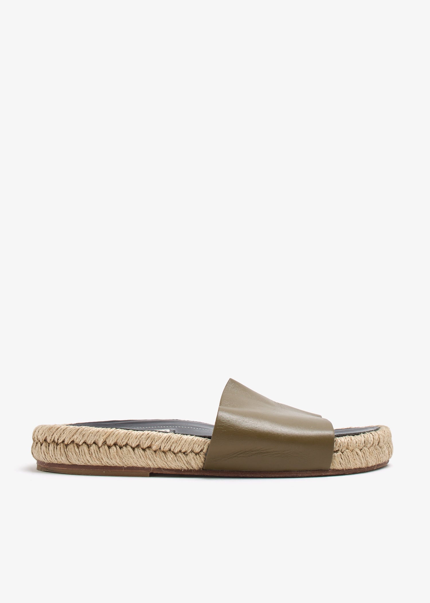 Leather slides, Green
Leather slides, Green