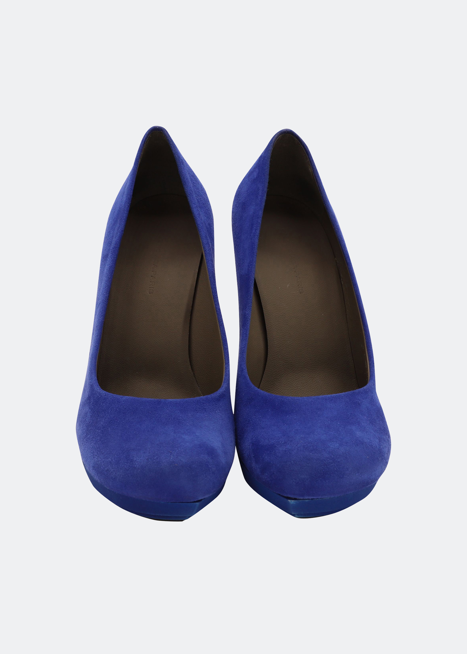 Suede pumps, Blue